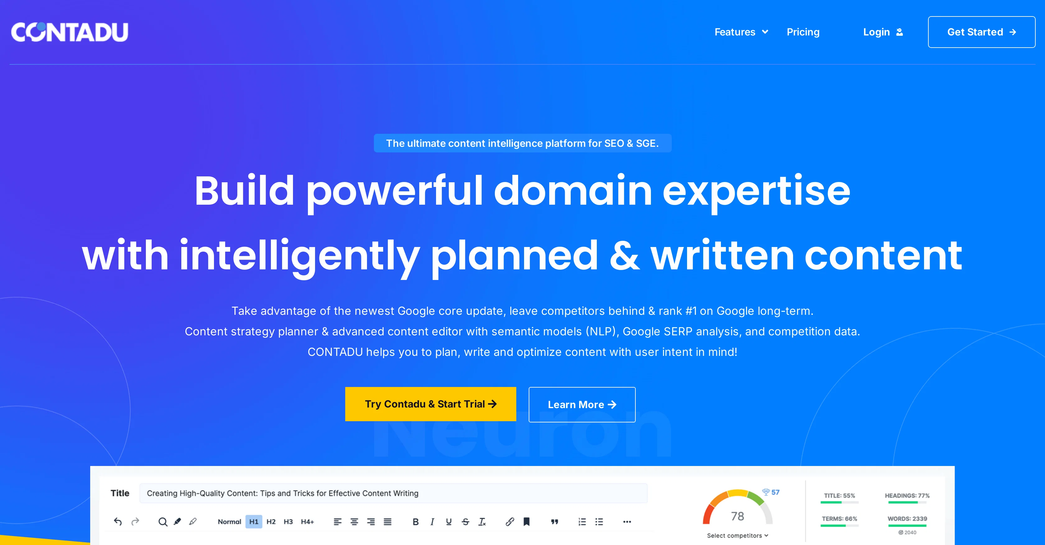 Contadu website