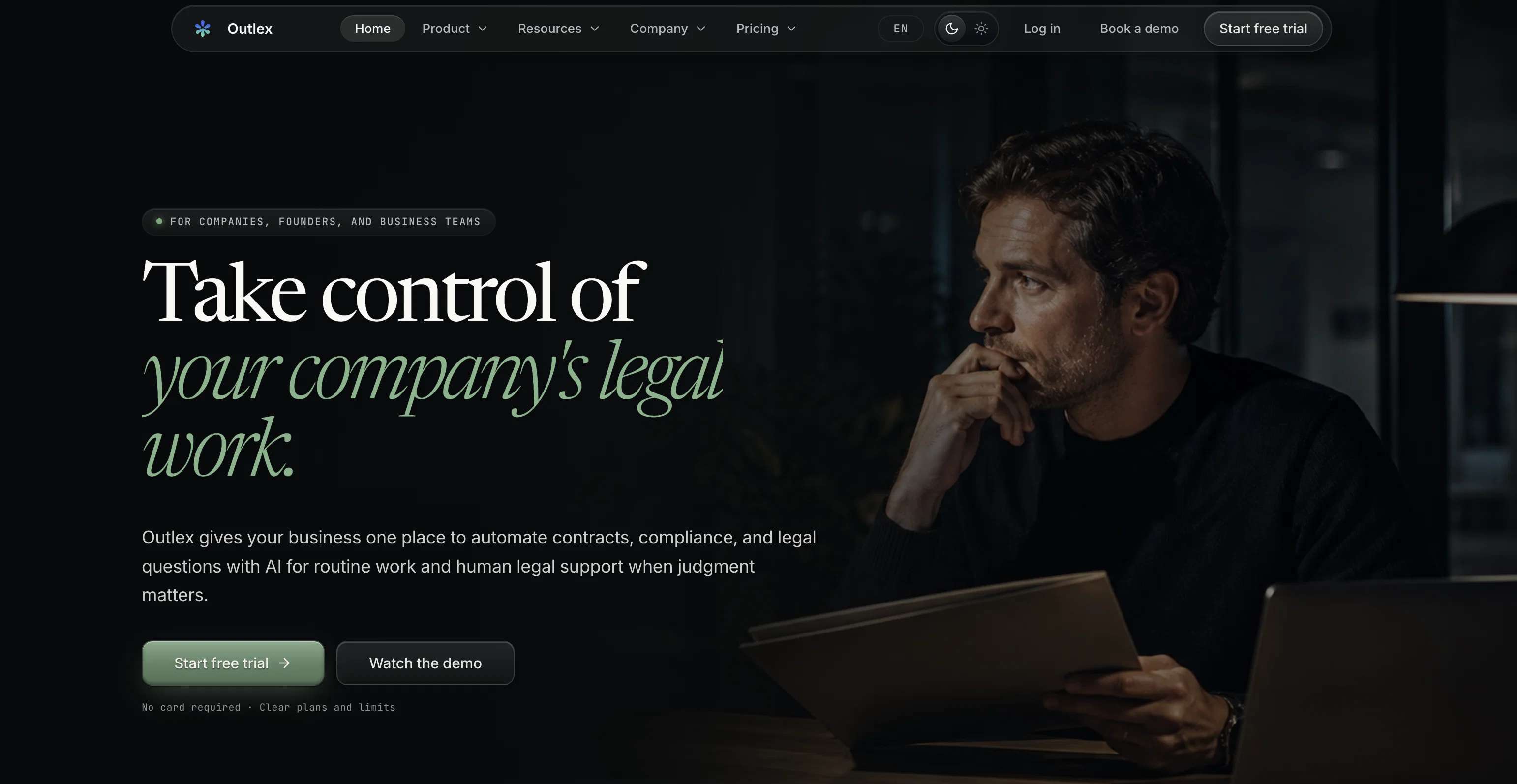 Outlex website