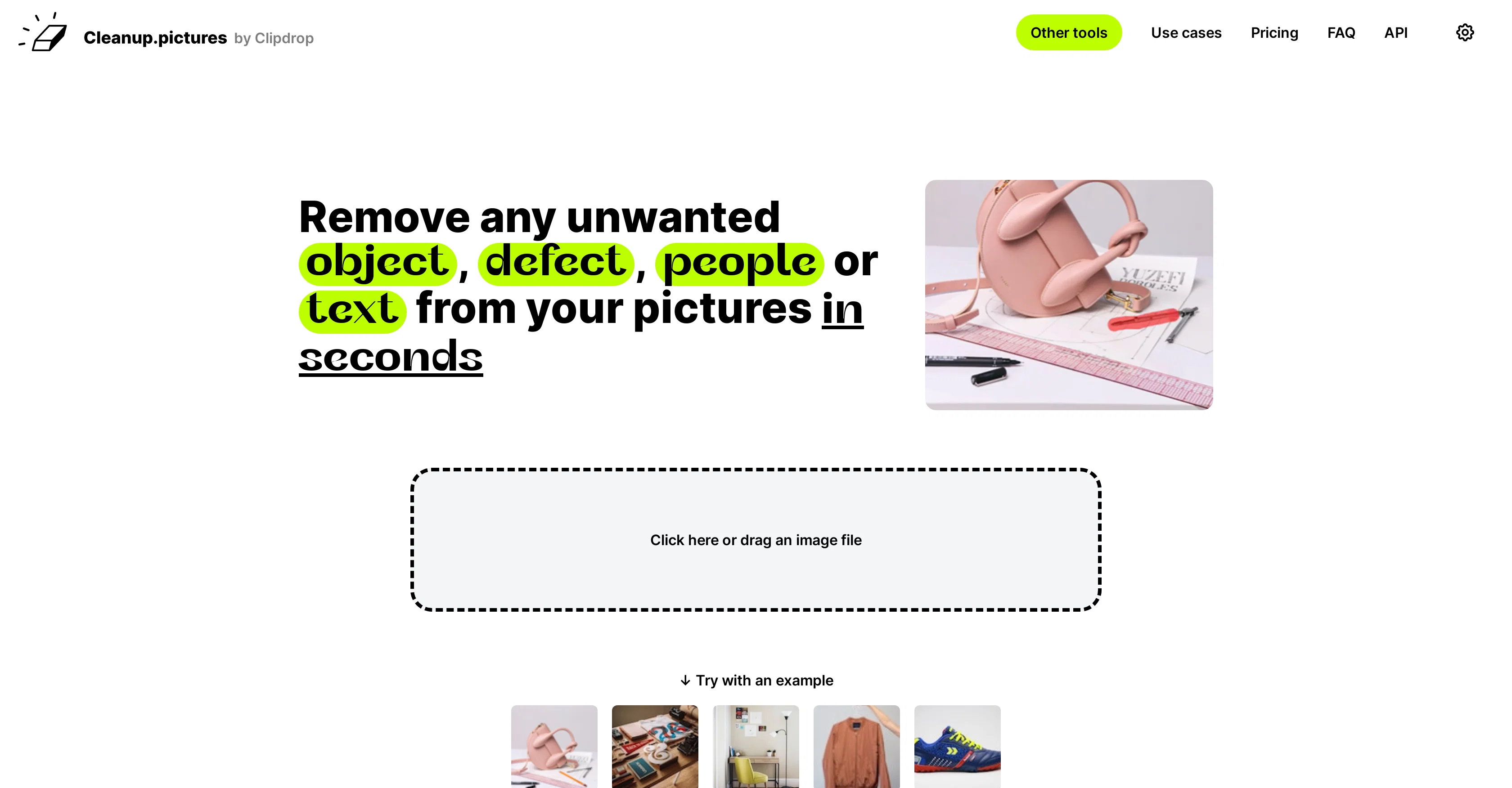 Cleanup pictures website