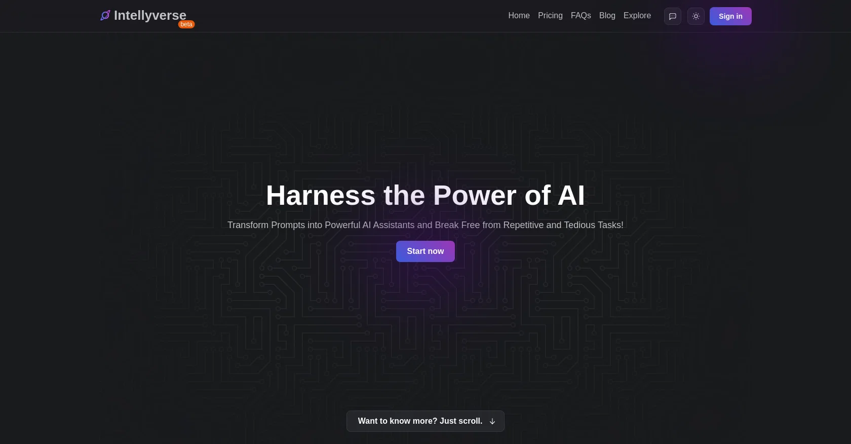 Intellyverse website