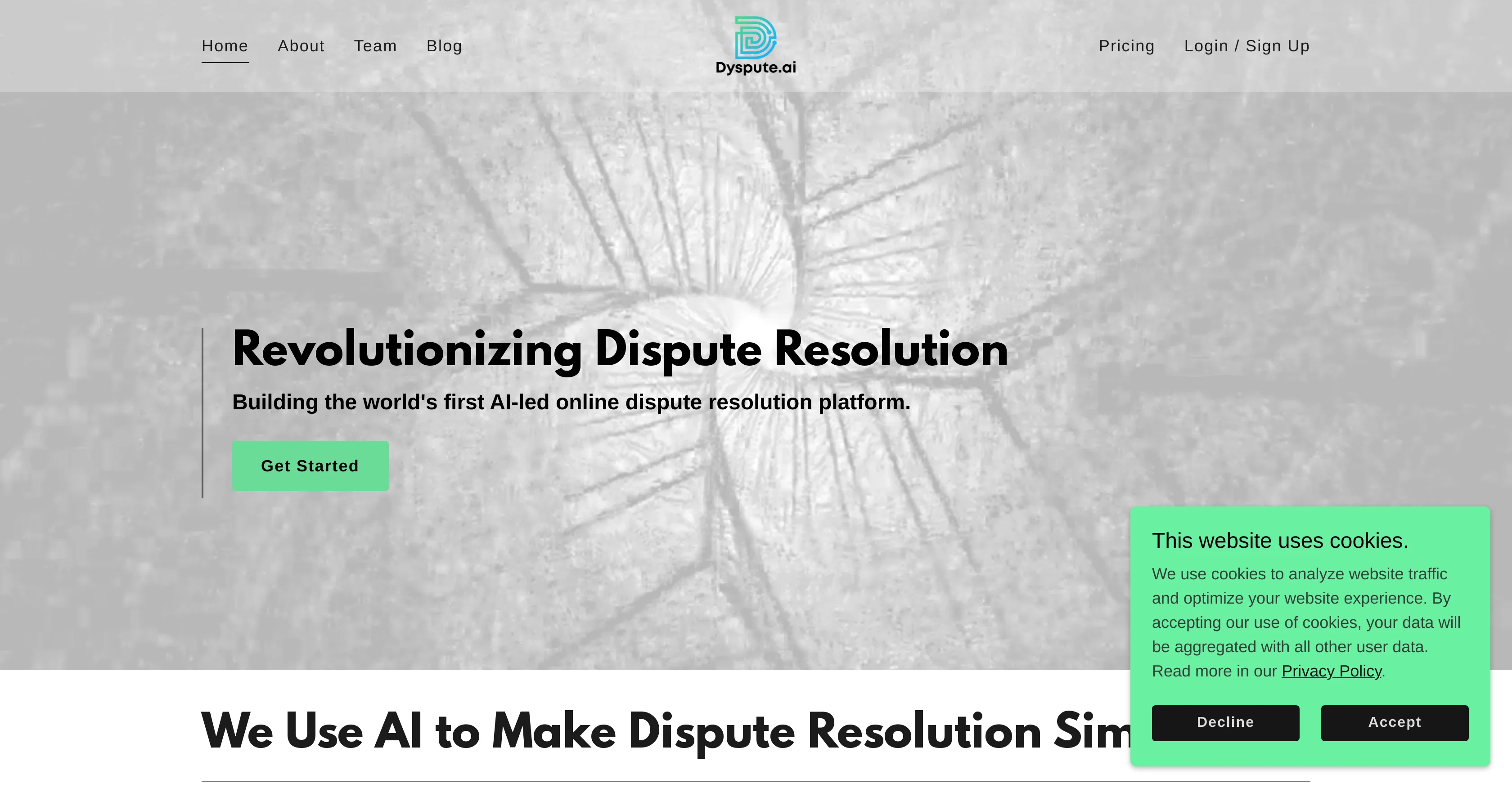 Dyspute website