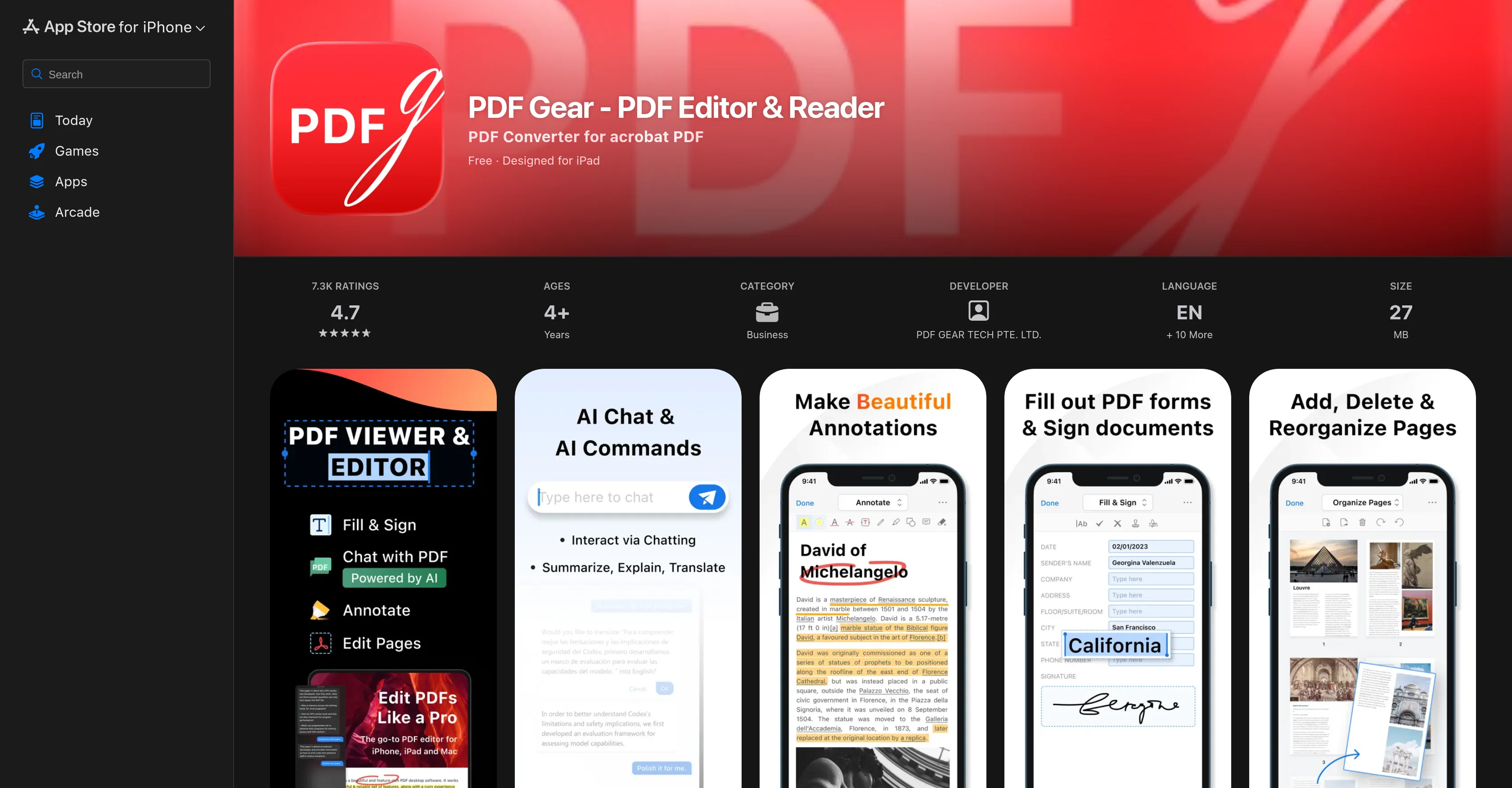 PDF Gear website