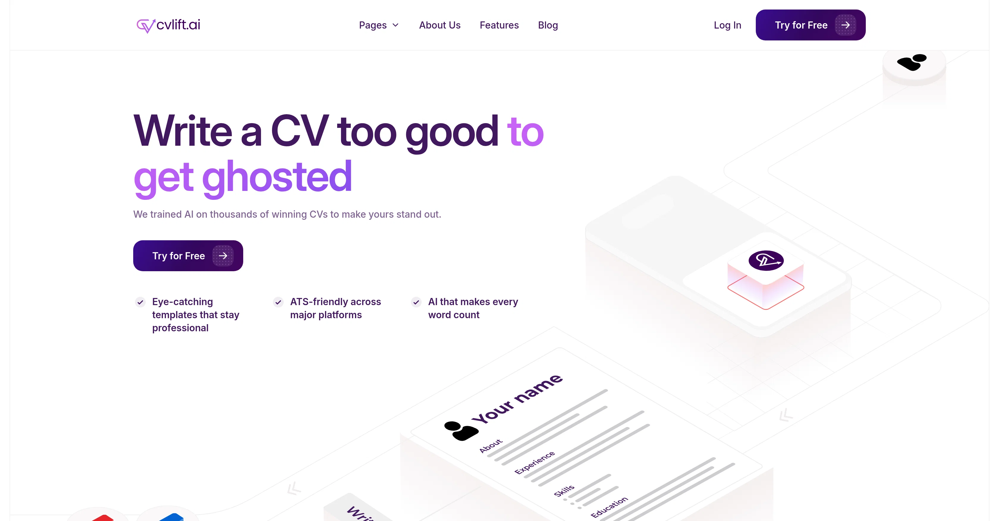 cvlift.ai website