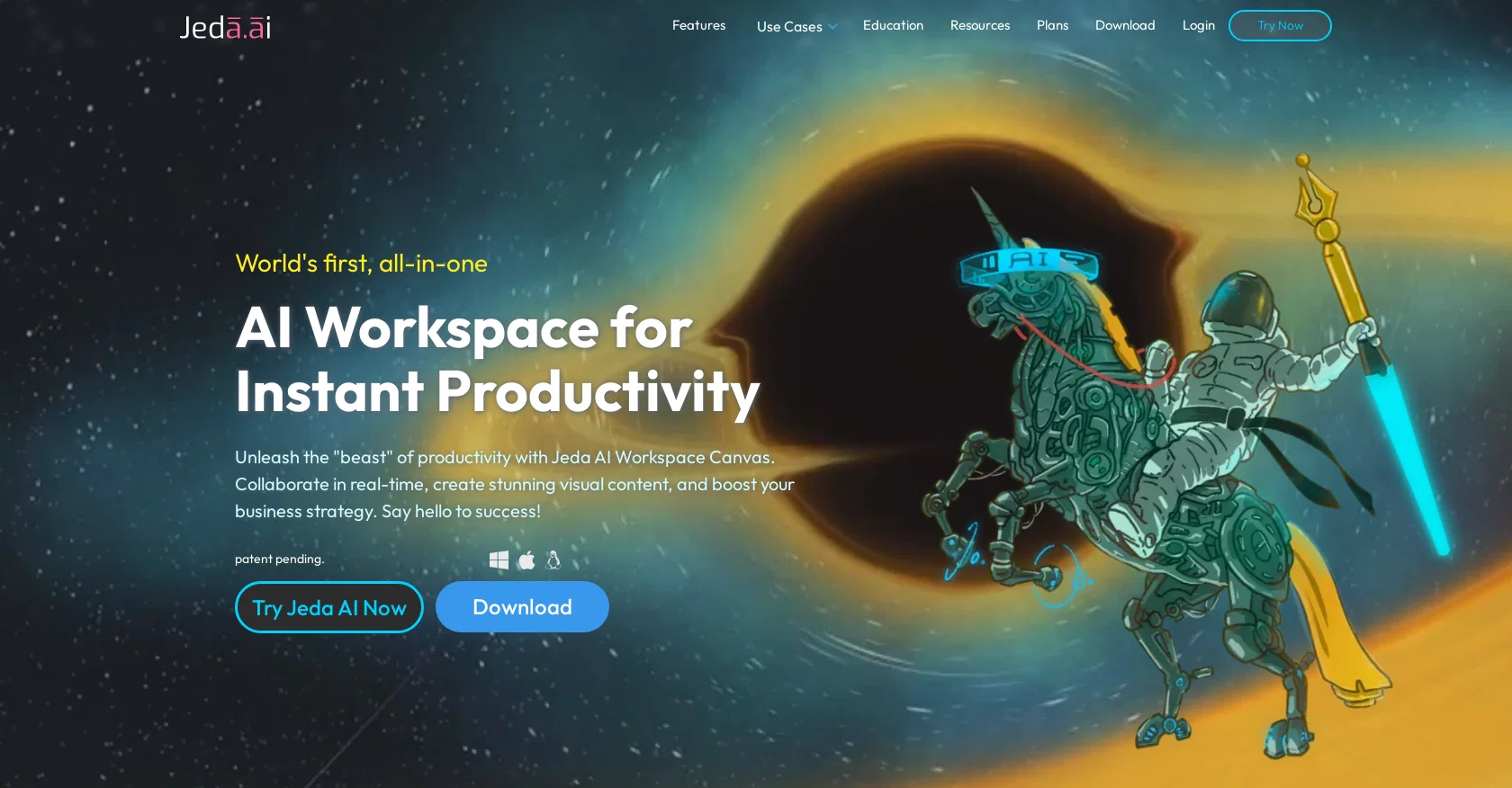 Jeda AI website