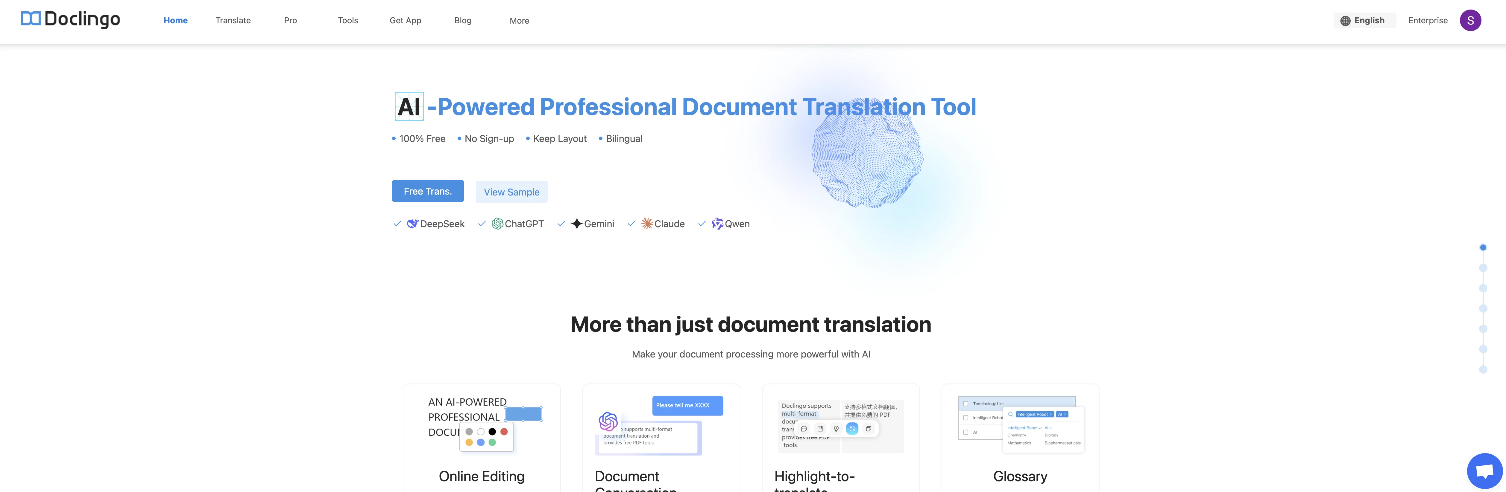 Doclingo website