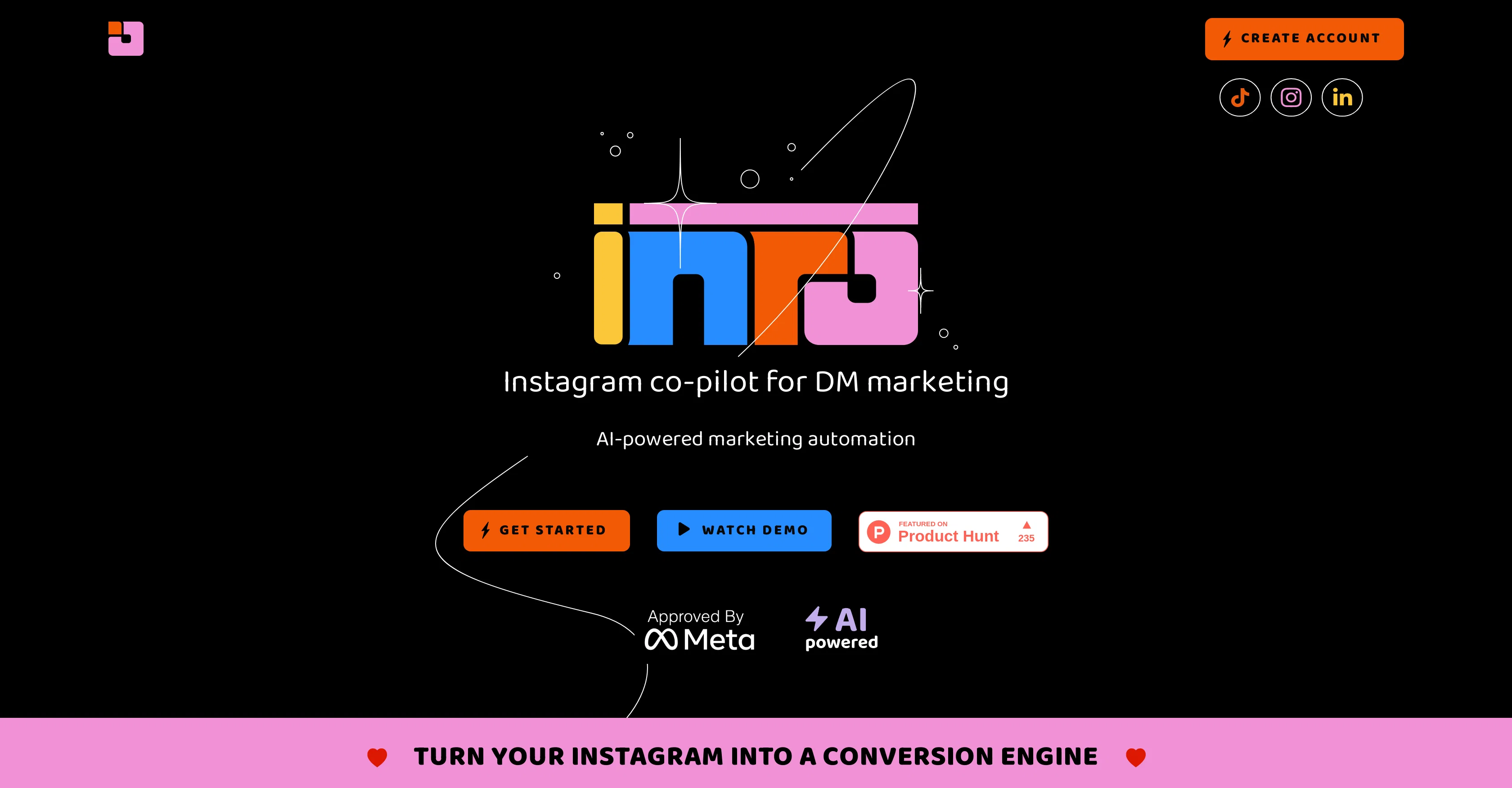Inr Social website