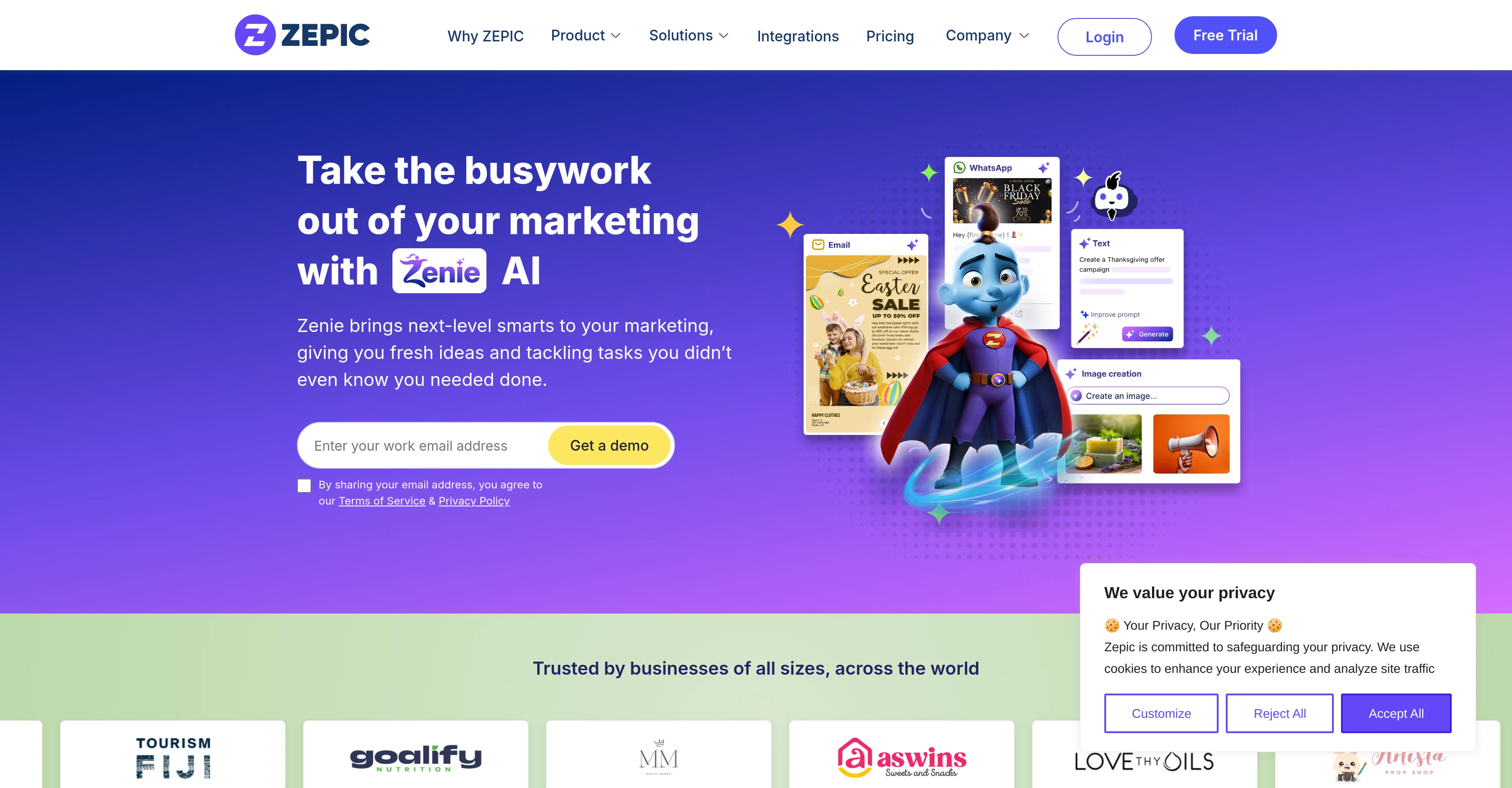 Zenie website