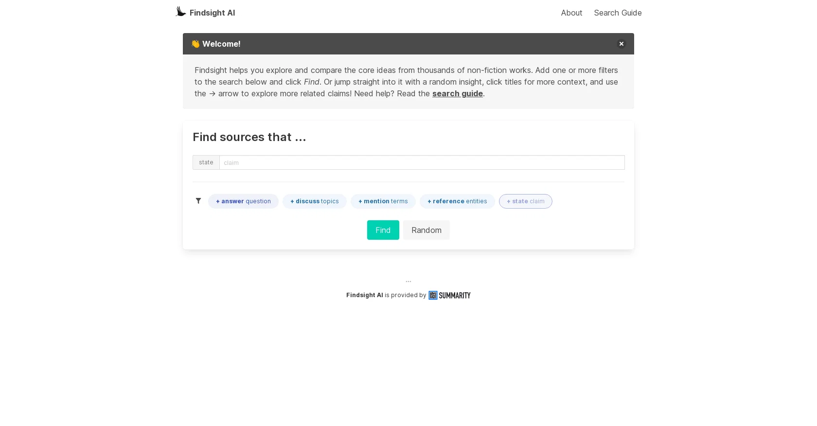 Findsight website