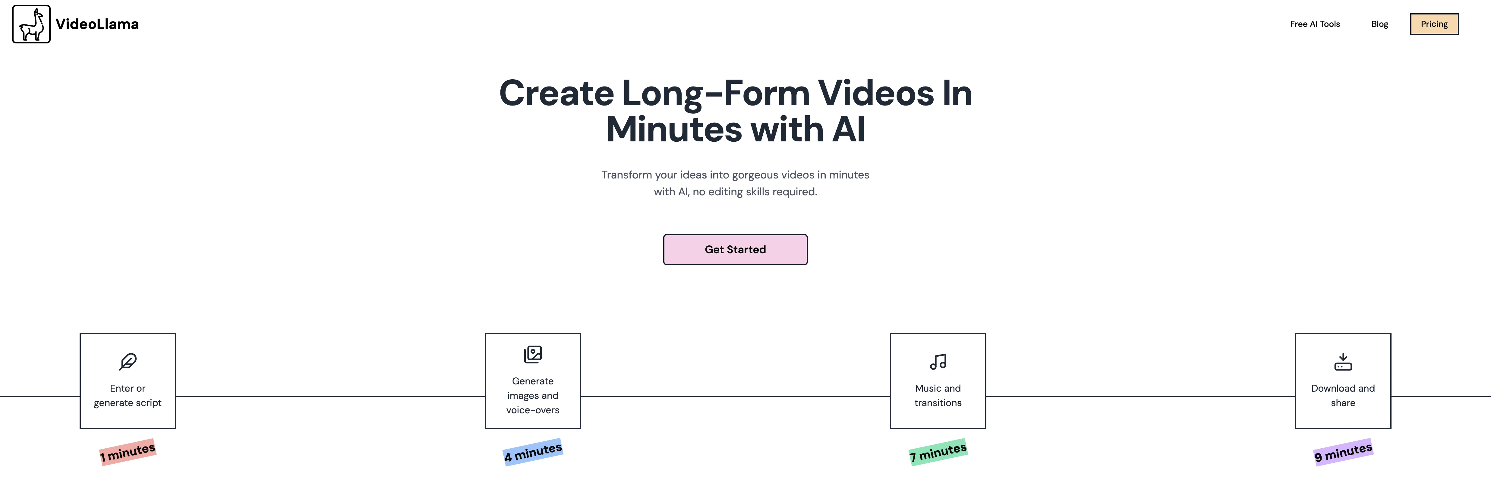 VideoLlama website
