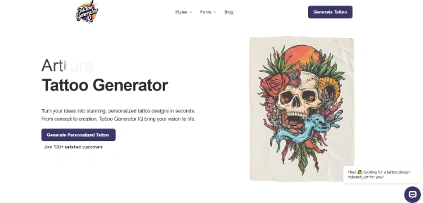 Tattoo Generator IQ ai design