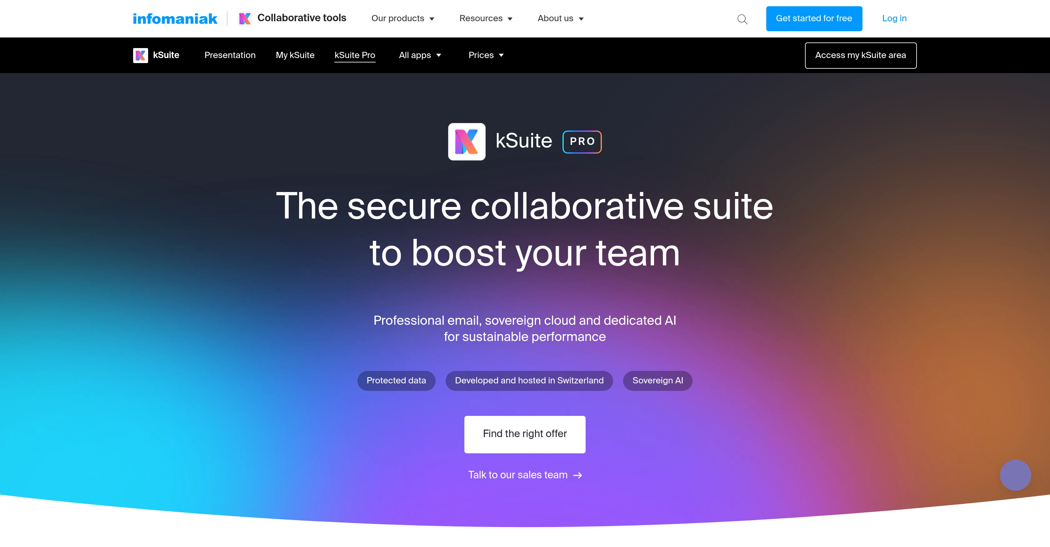kSuite Pro website