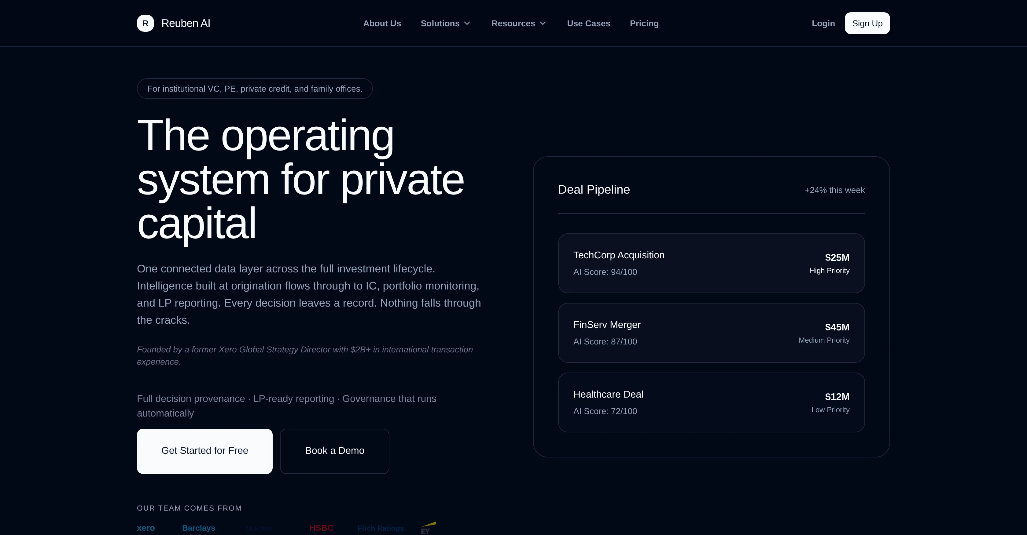Reuben AI website