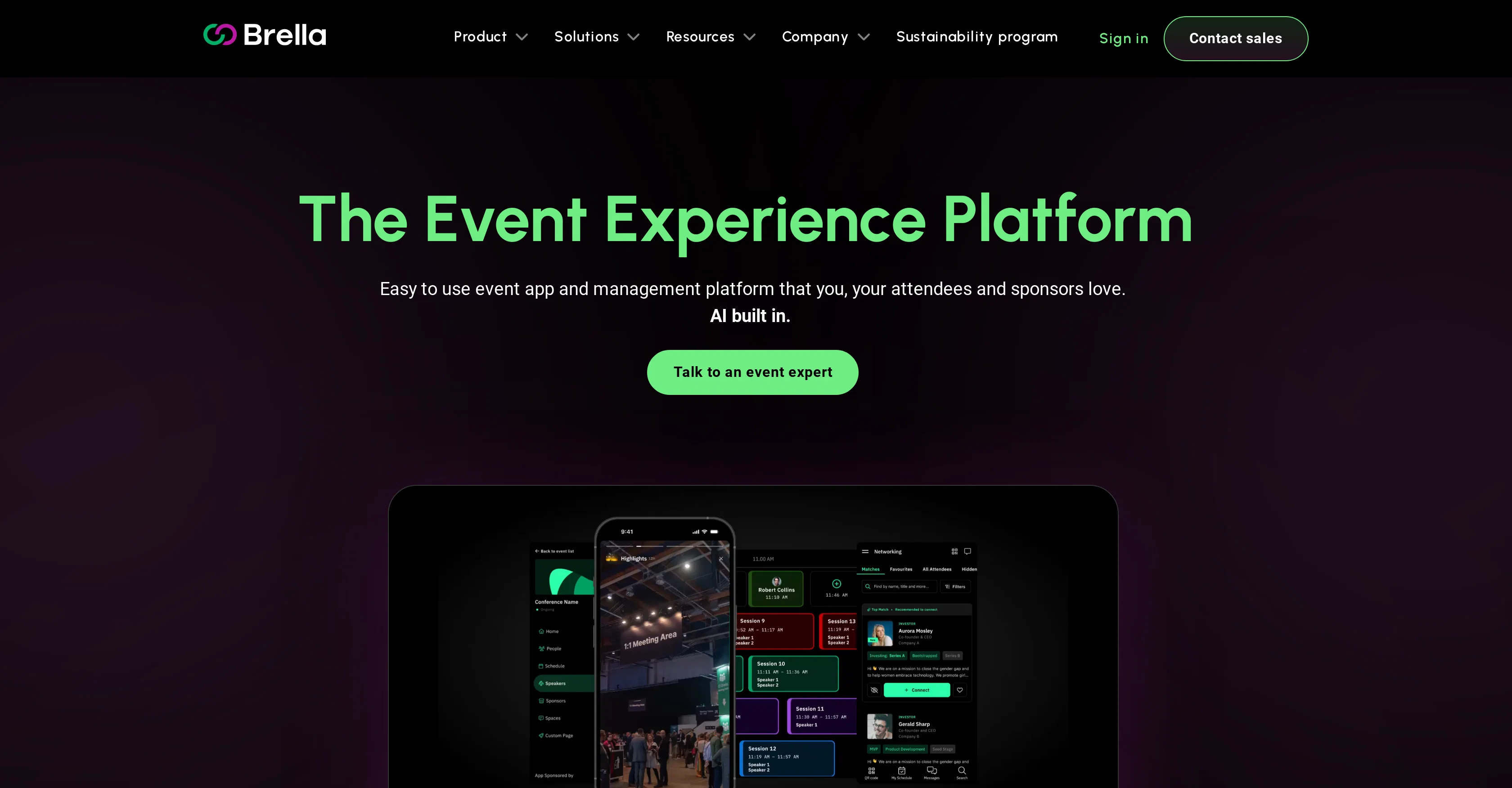 Brella website