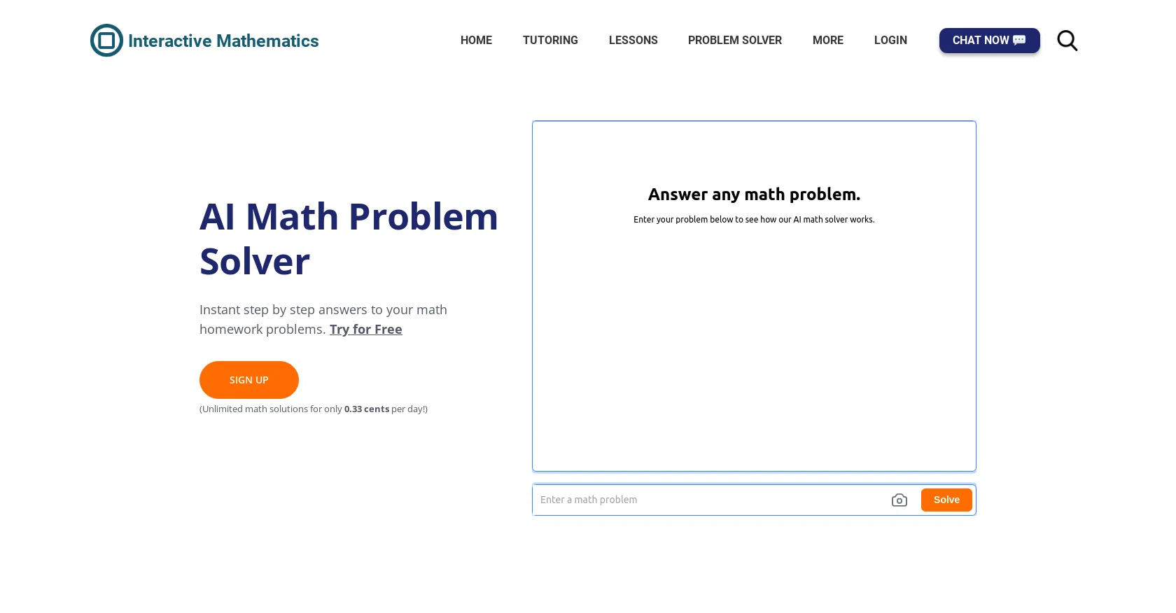 Interactive Mathematics website