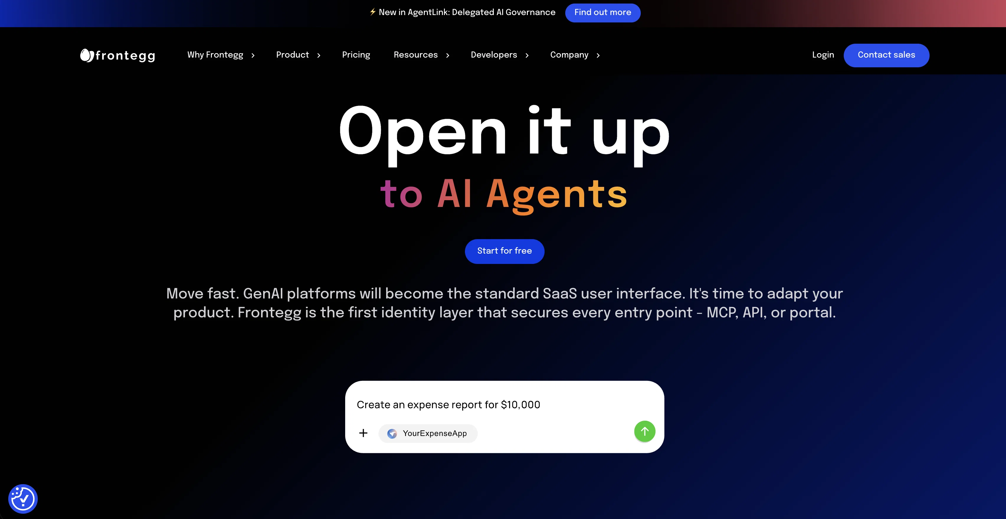 Frontegg website