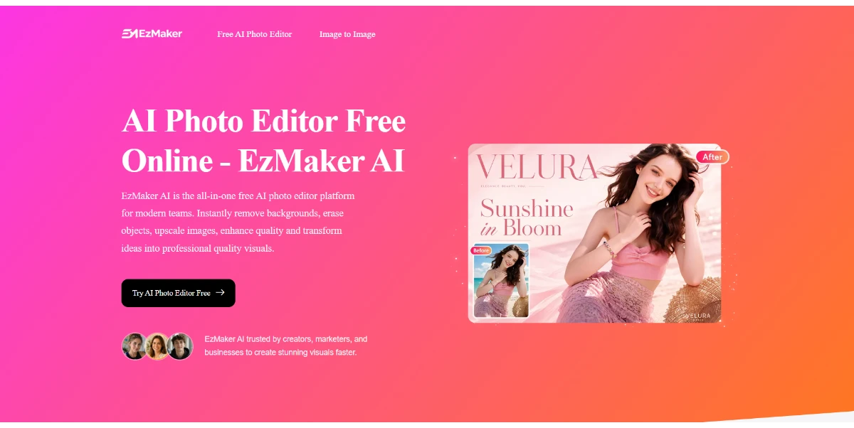EzMaker AI Photo Editing