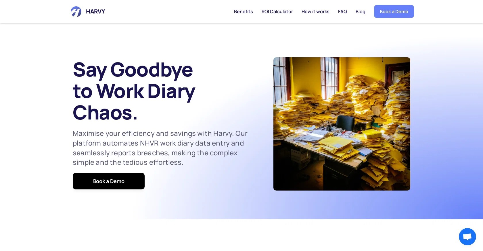 Harvy website