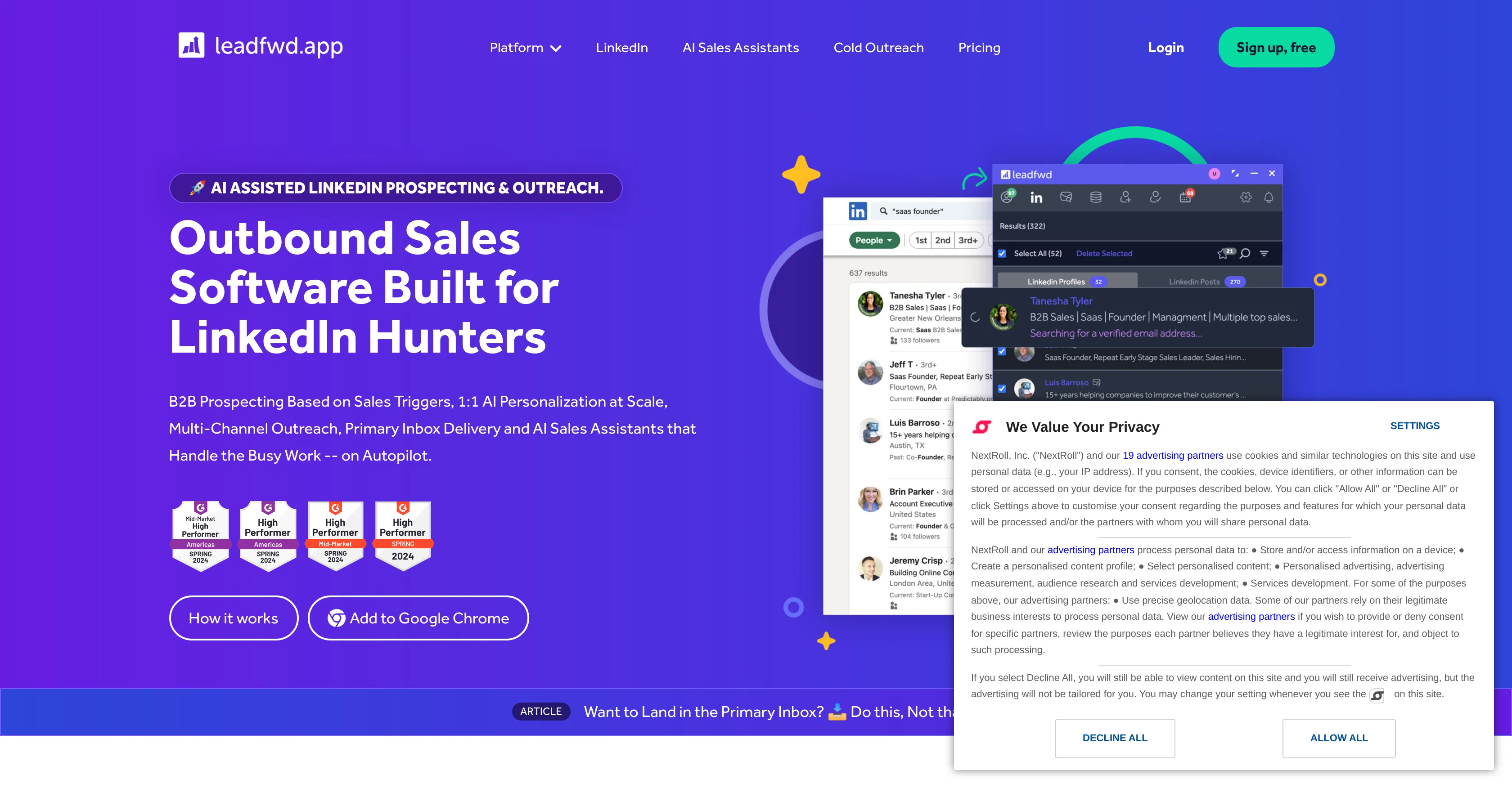 Leadfwd website