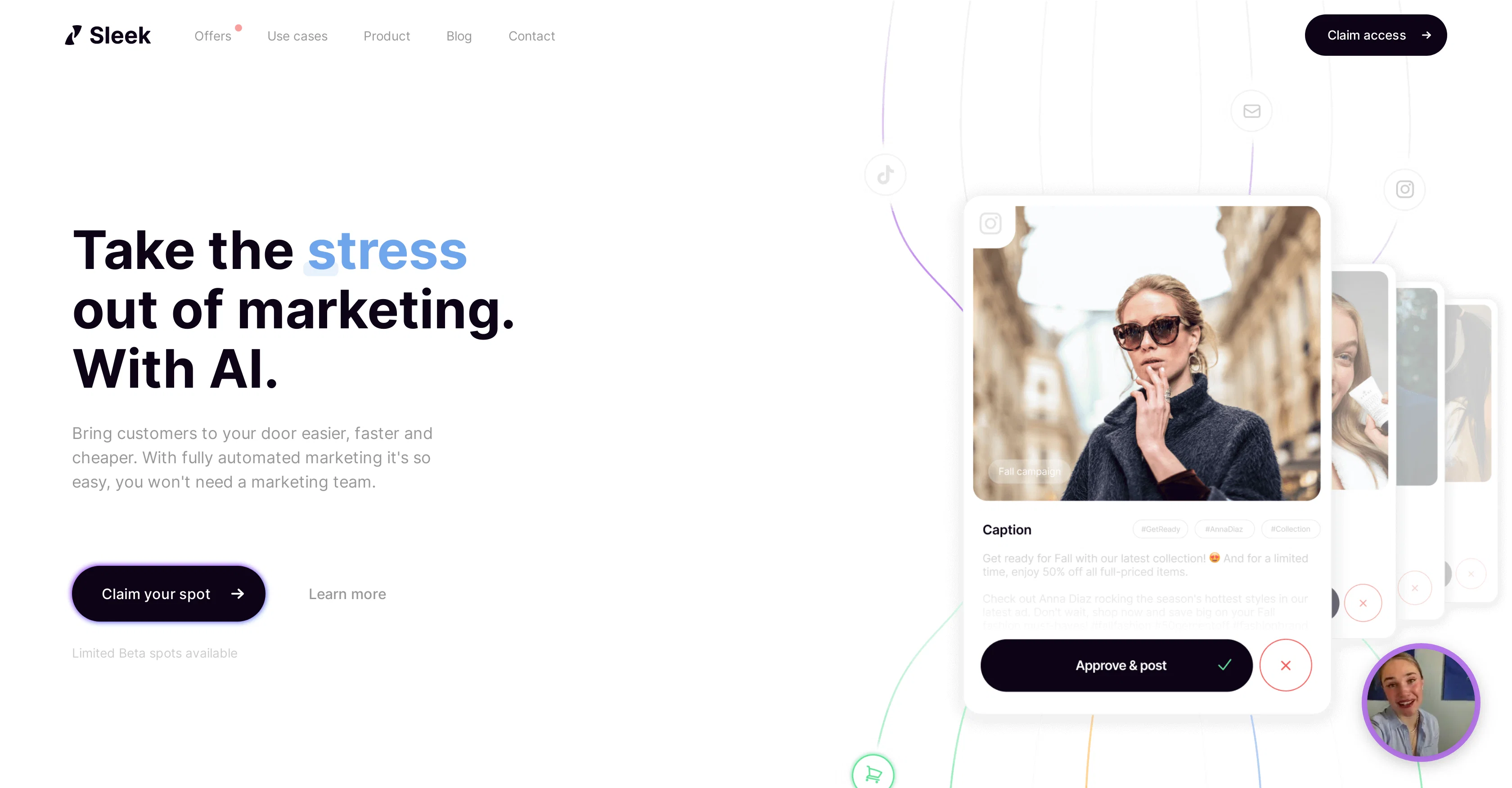 Sleek website