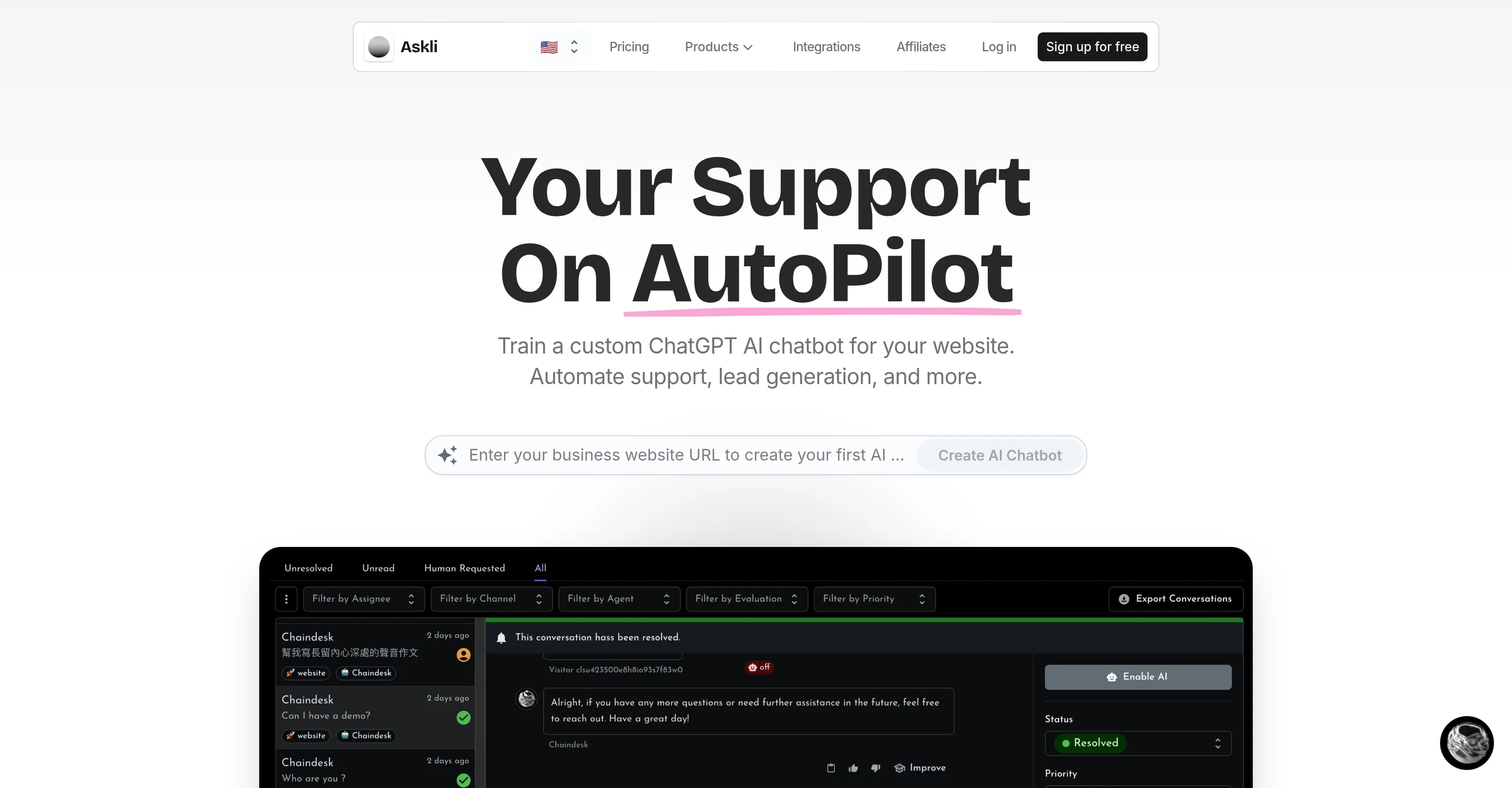 Askli website