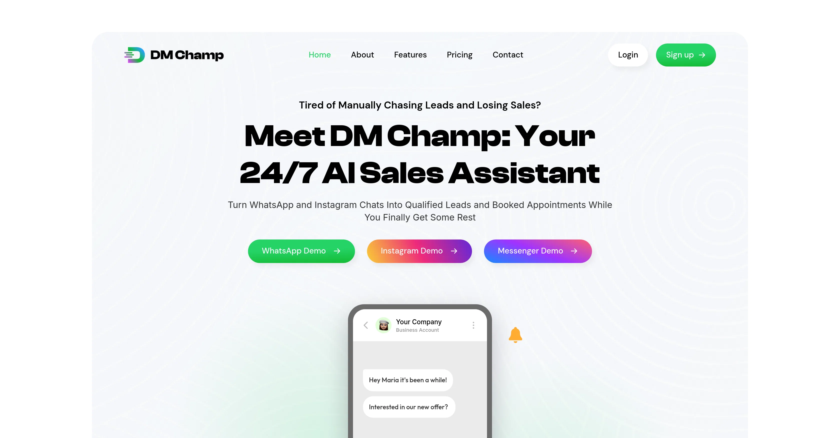 DM Champ website
