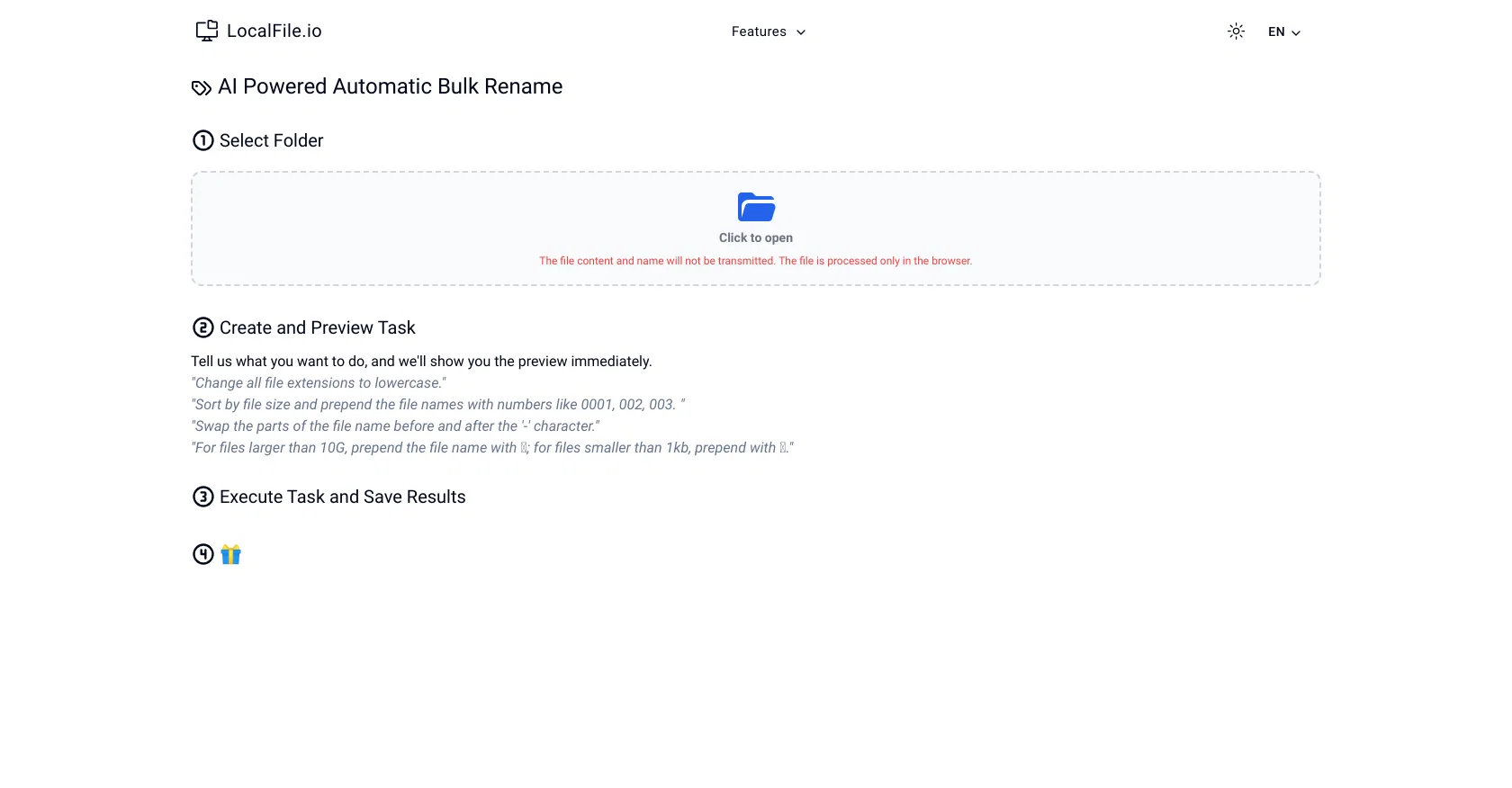 LocalFile.io website