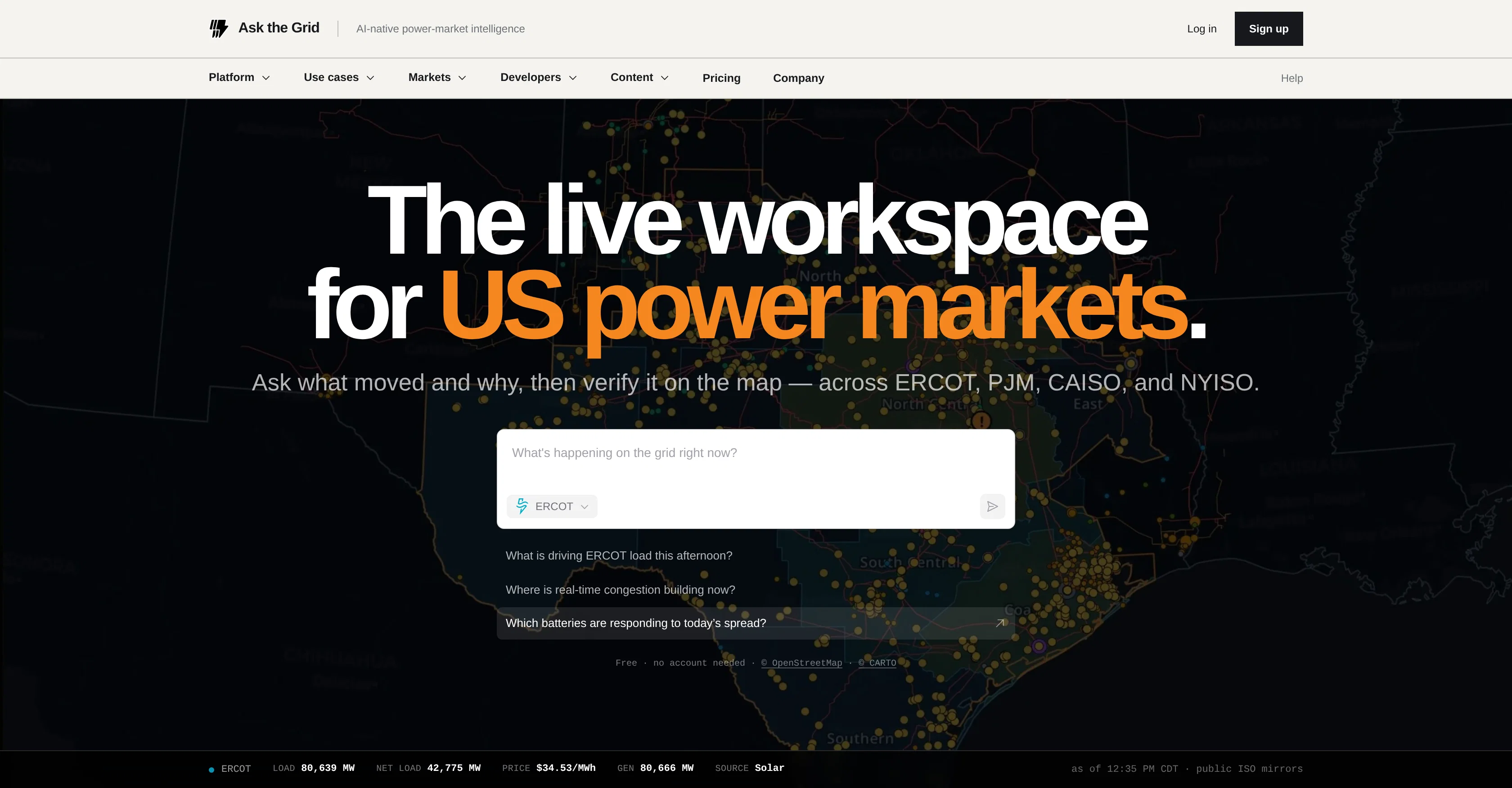 Ask the Grid website