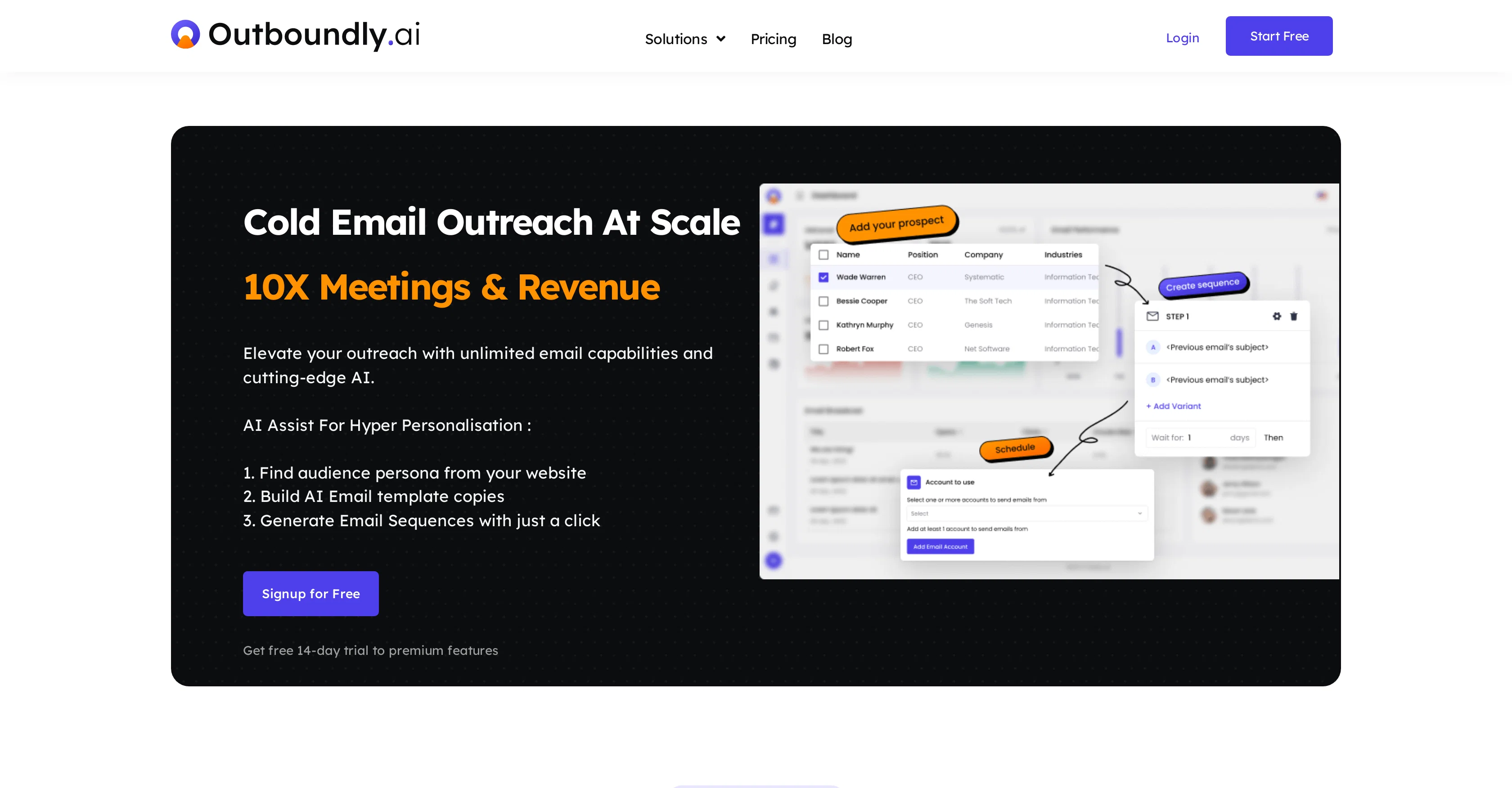 OutboundlyAI website