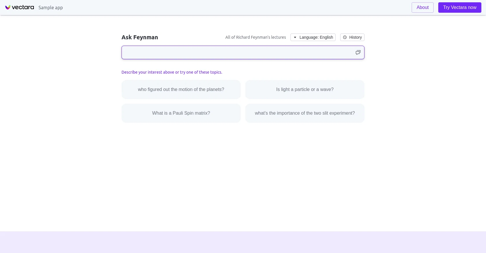 Ask Feynman website