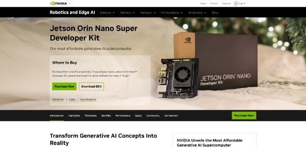 Jetson Orin Nano Super by Nvidia