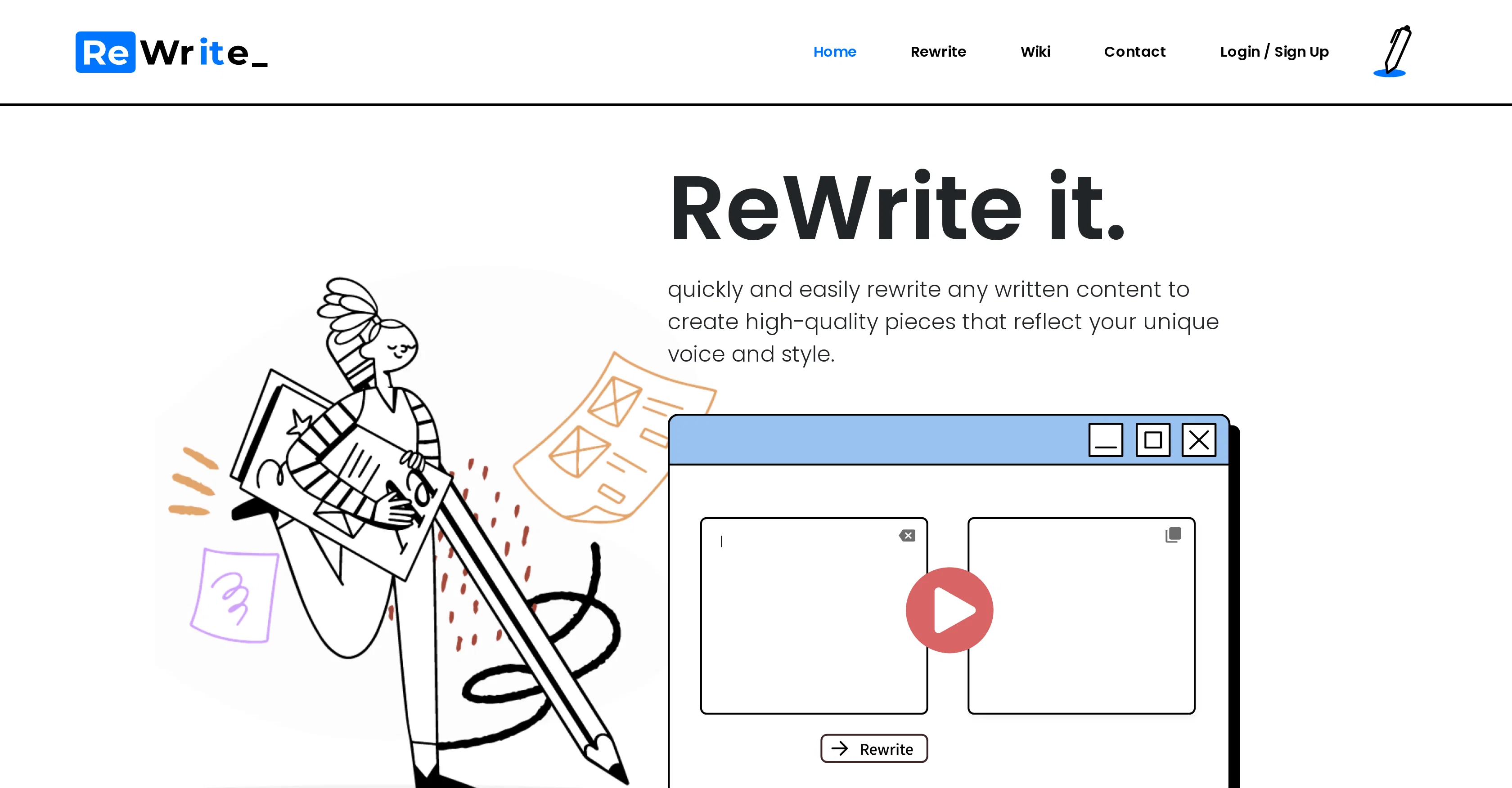Rewriteit  website
