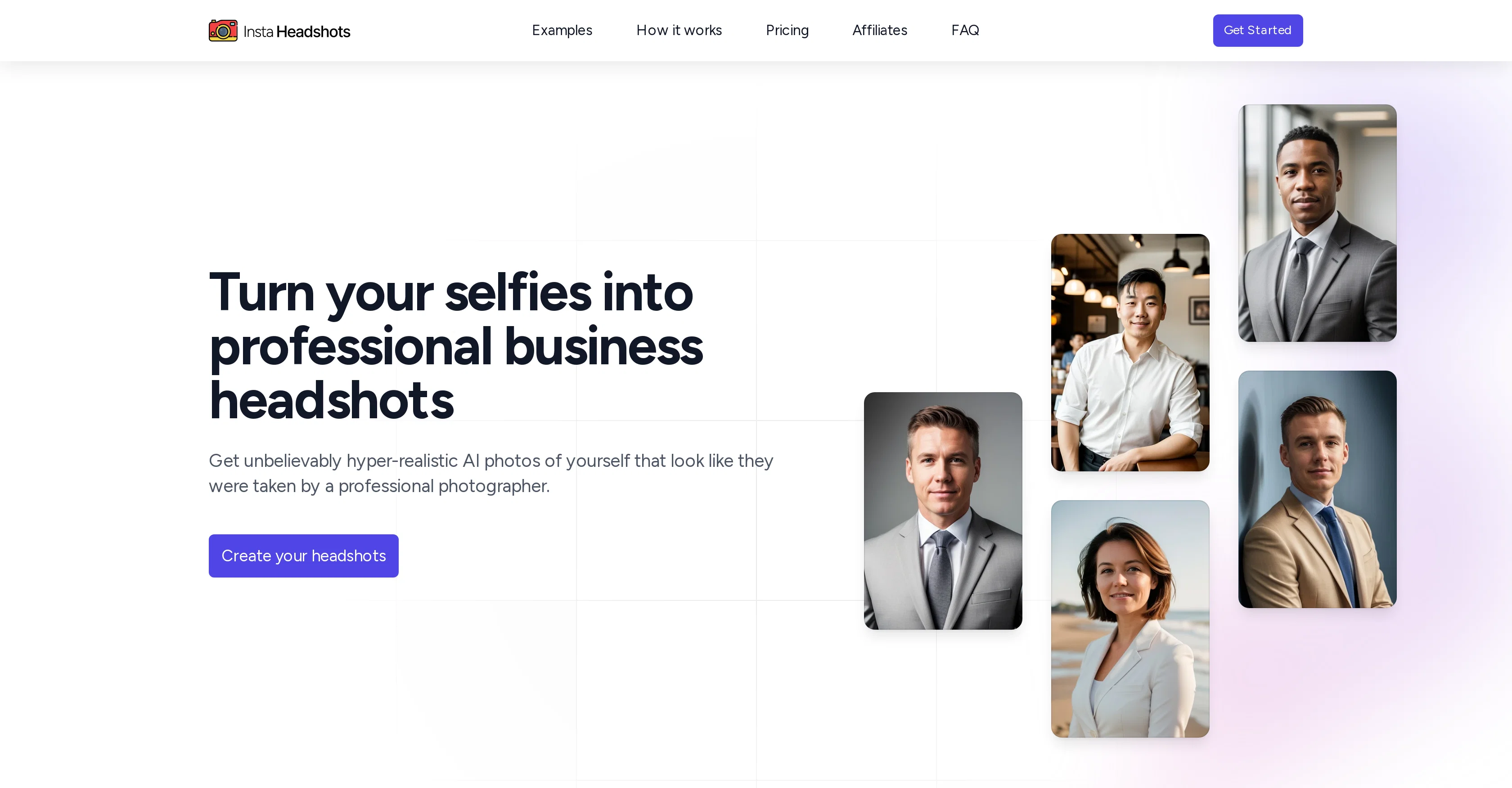 InstaHeadshots website