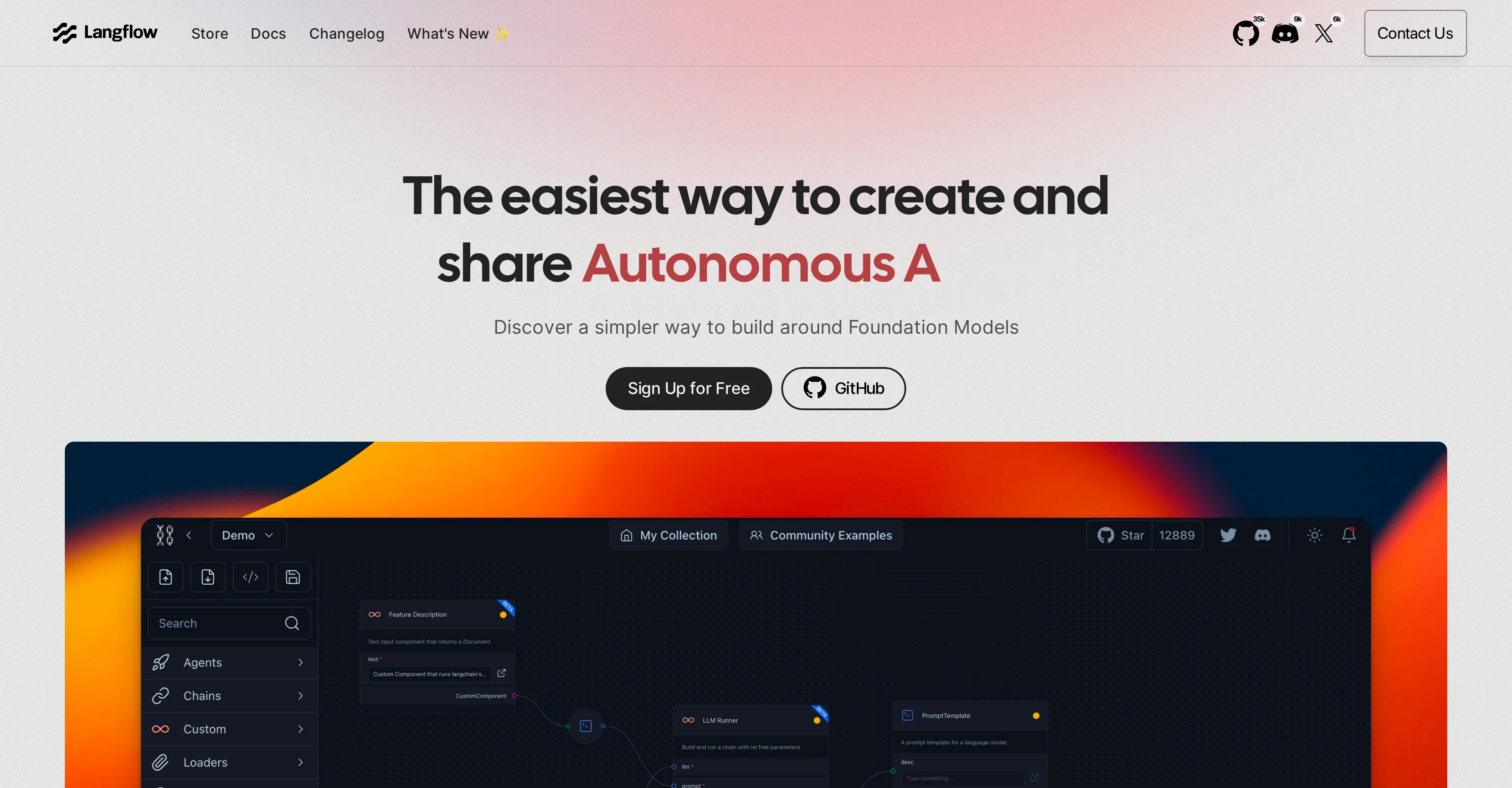 Langflow website