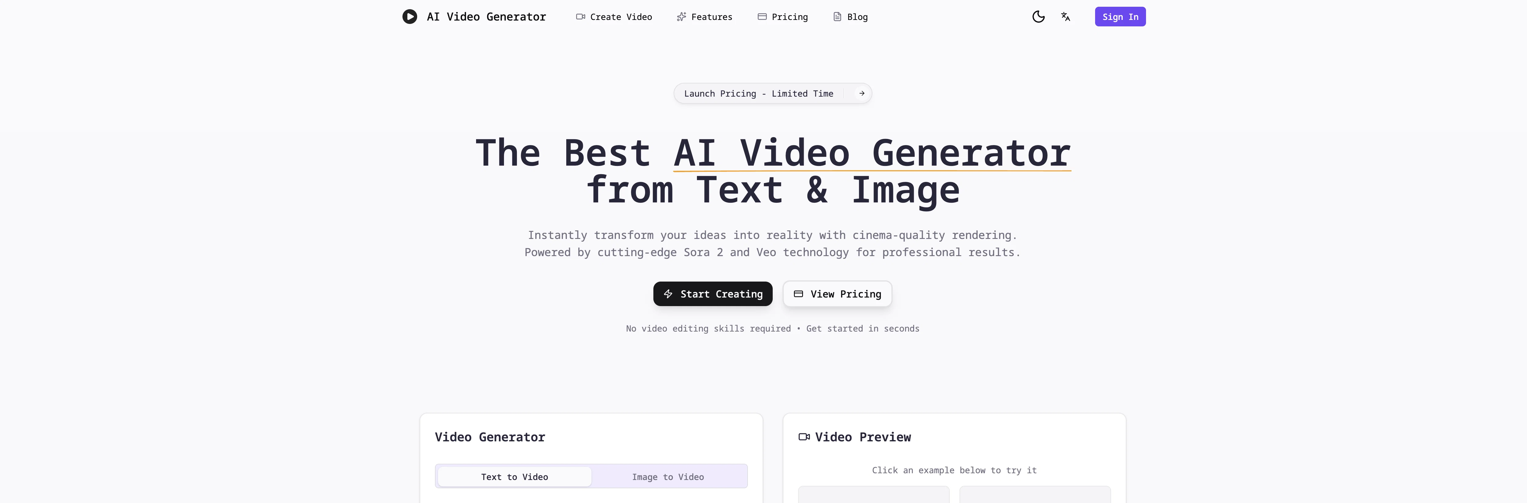 AI Video Generator.best website