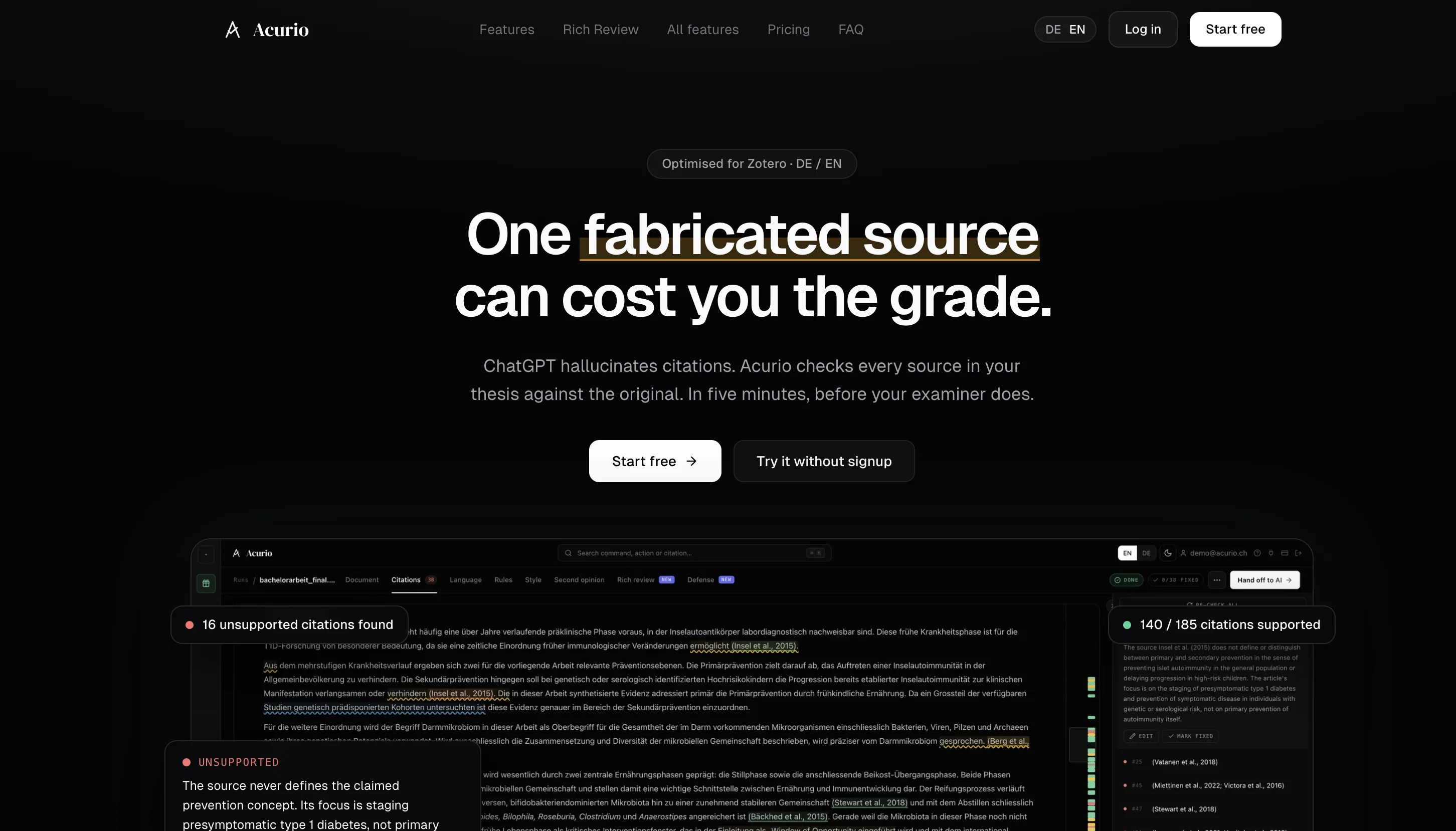Acurio website