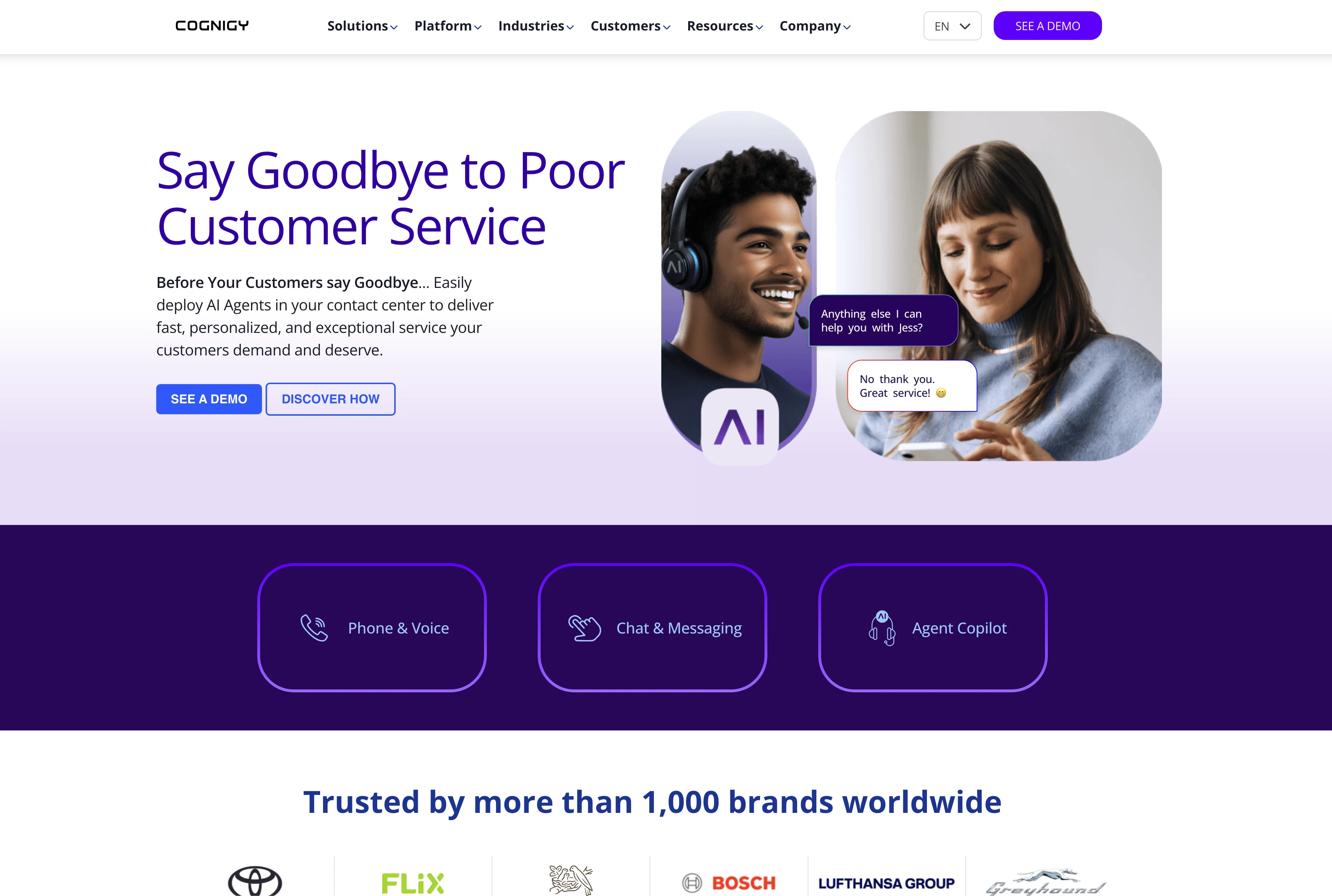 Cognigy website