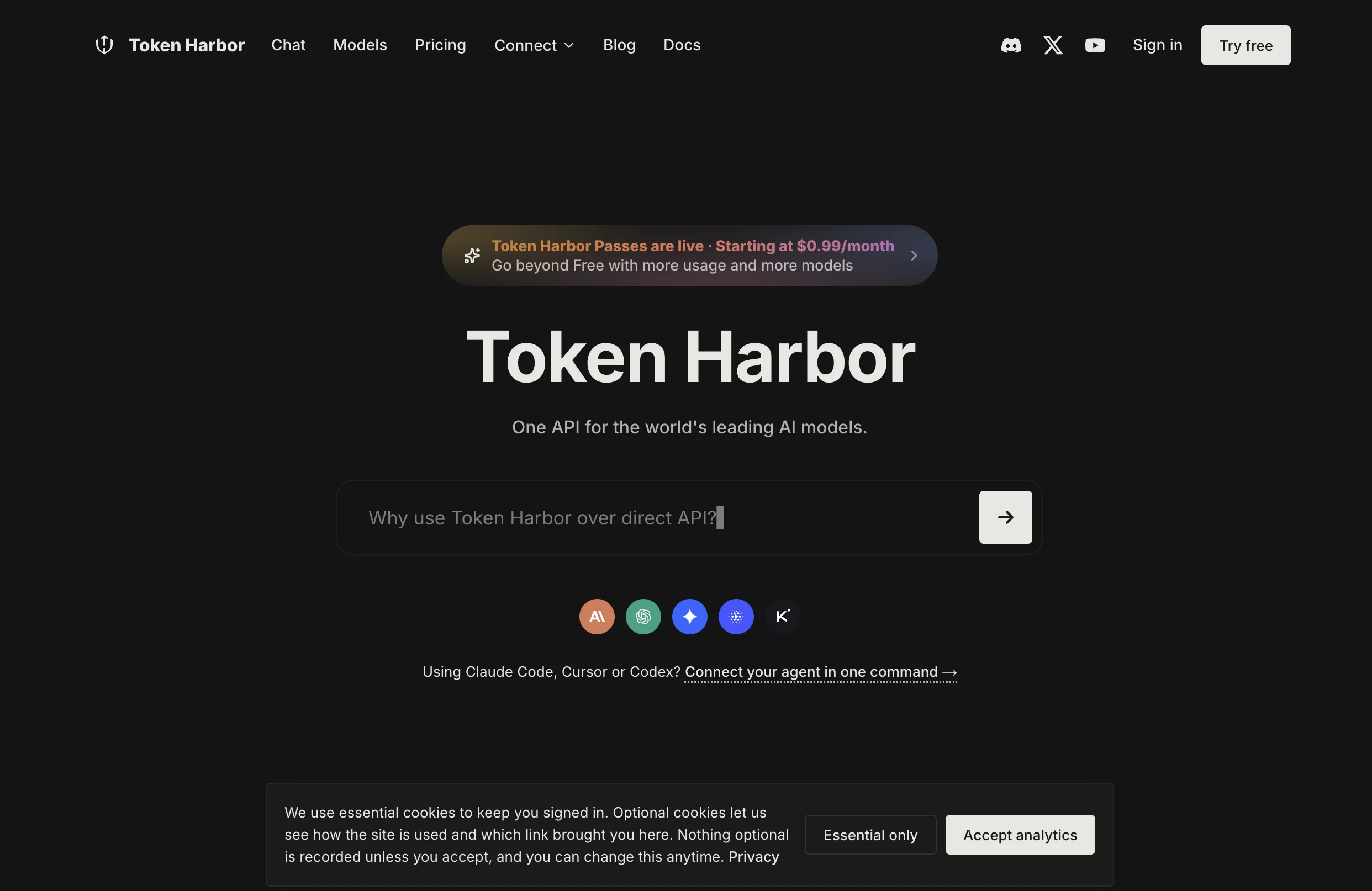 Token Harbor website