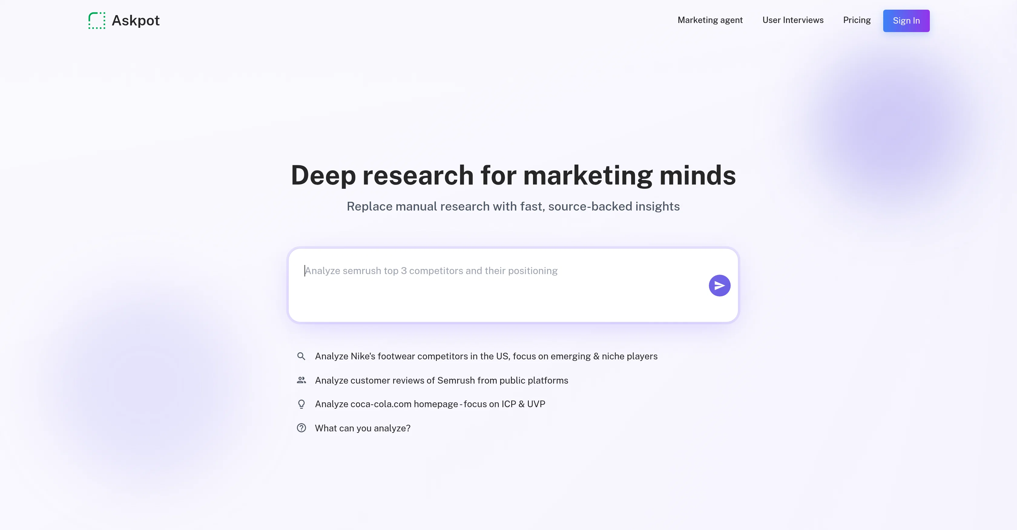 Askpot website