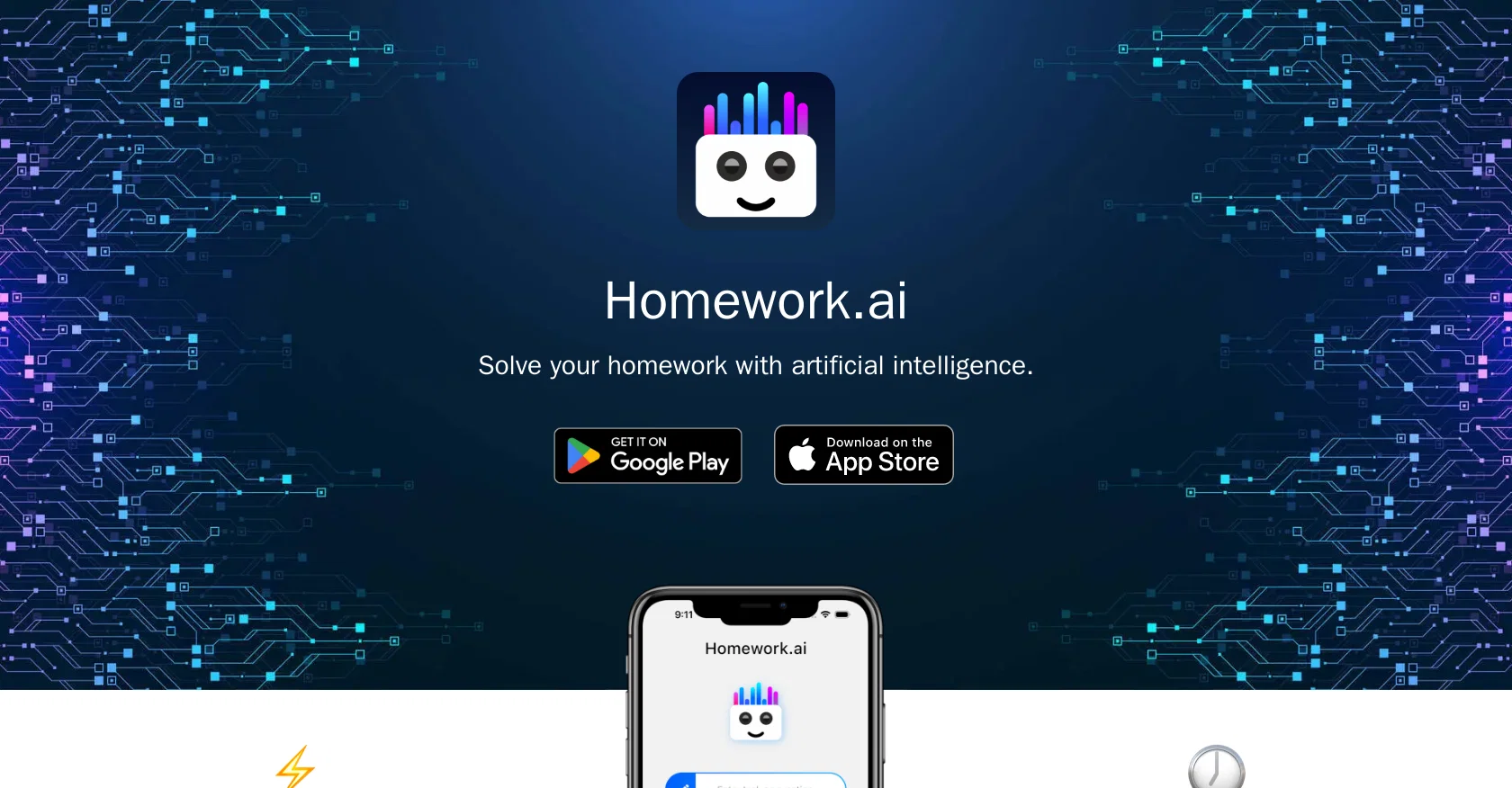 Homework.AI website
