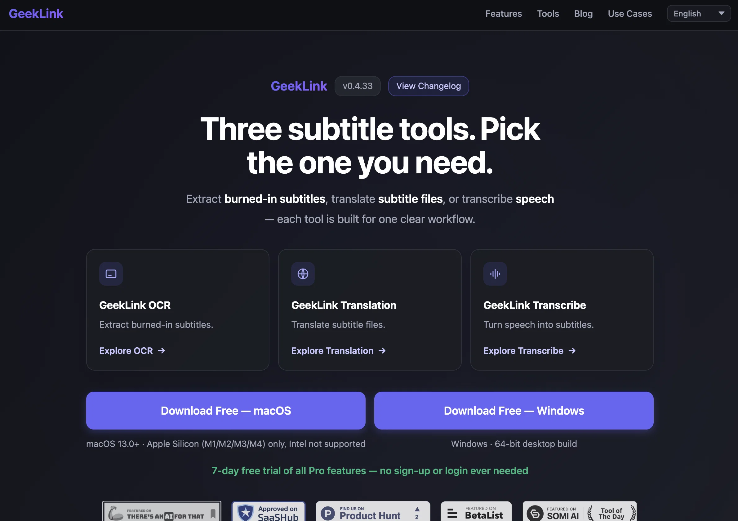 GeekLink website