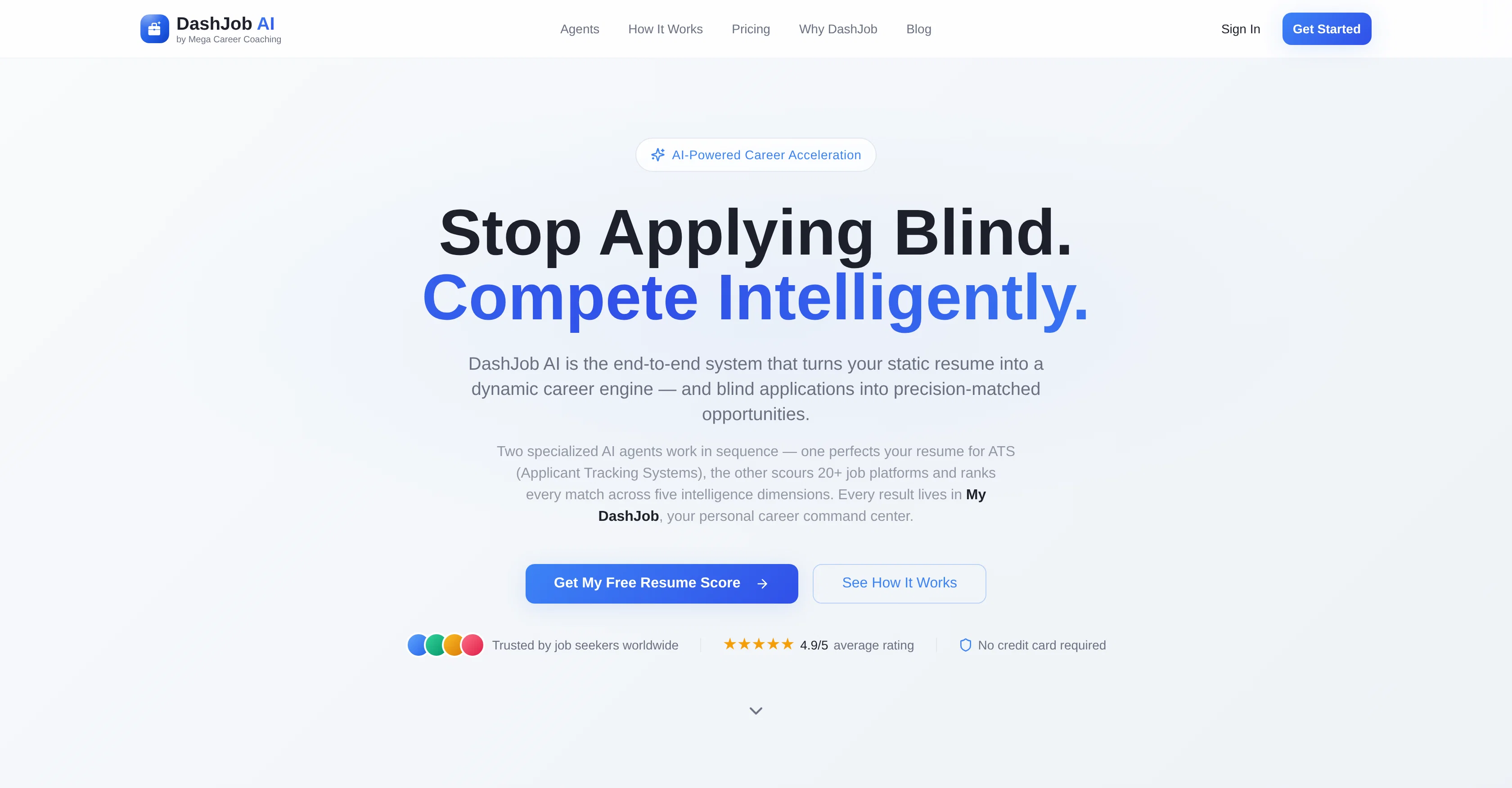 DashJob AI website
