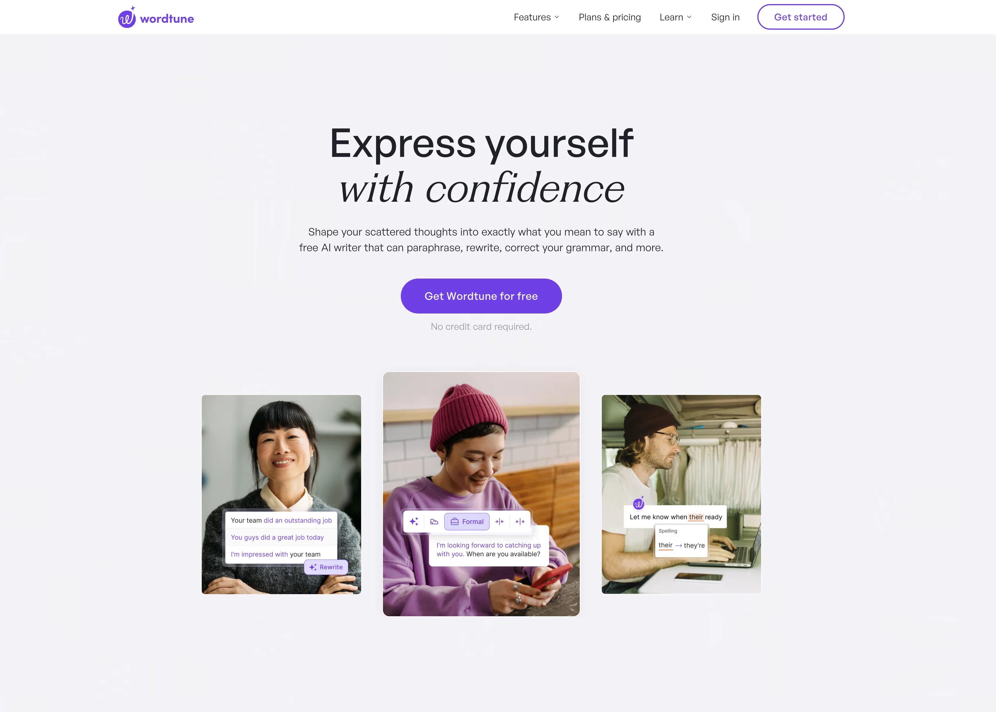 Wordtune website
