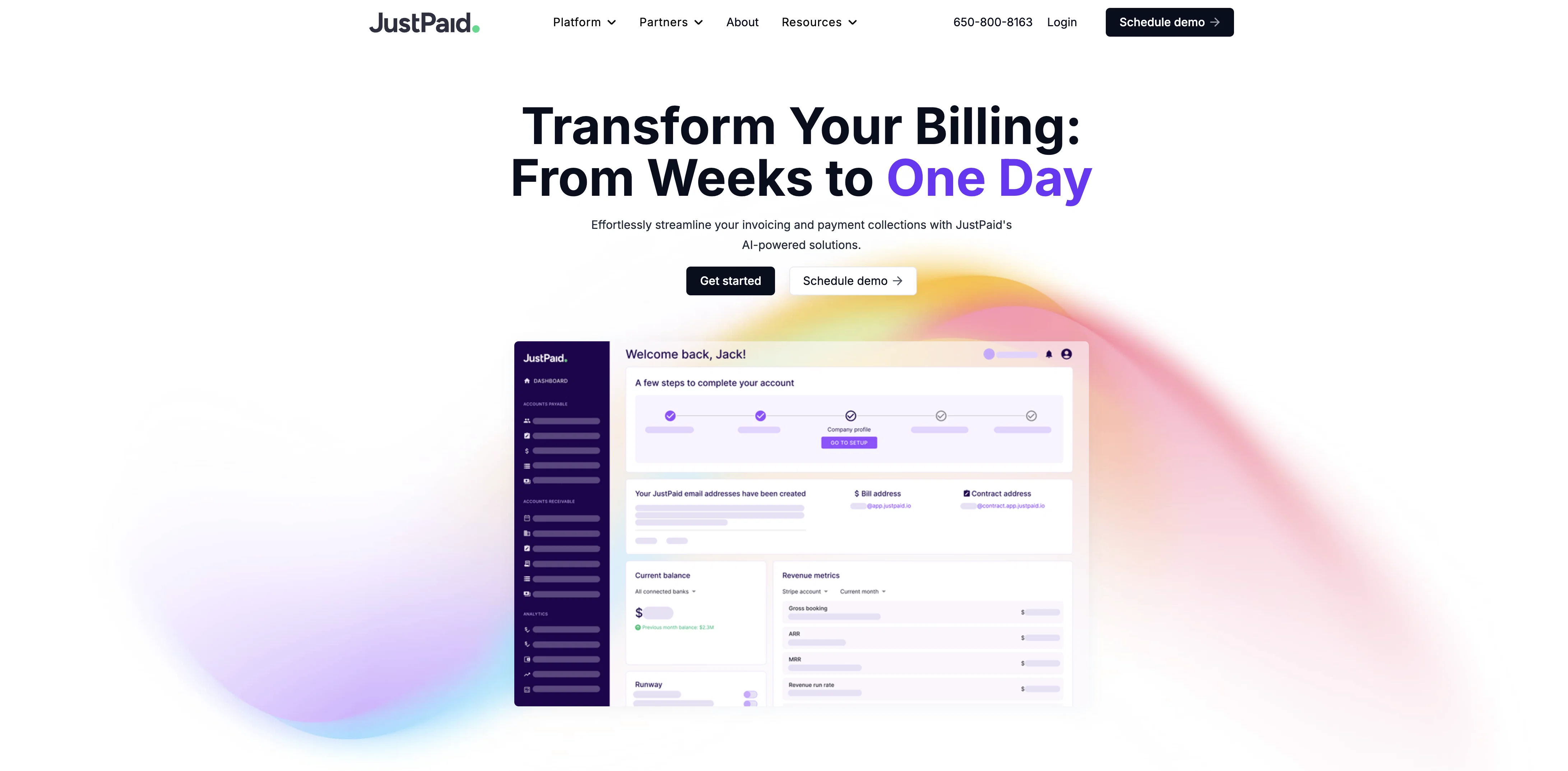 JustPaid website