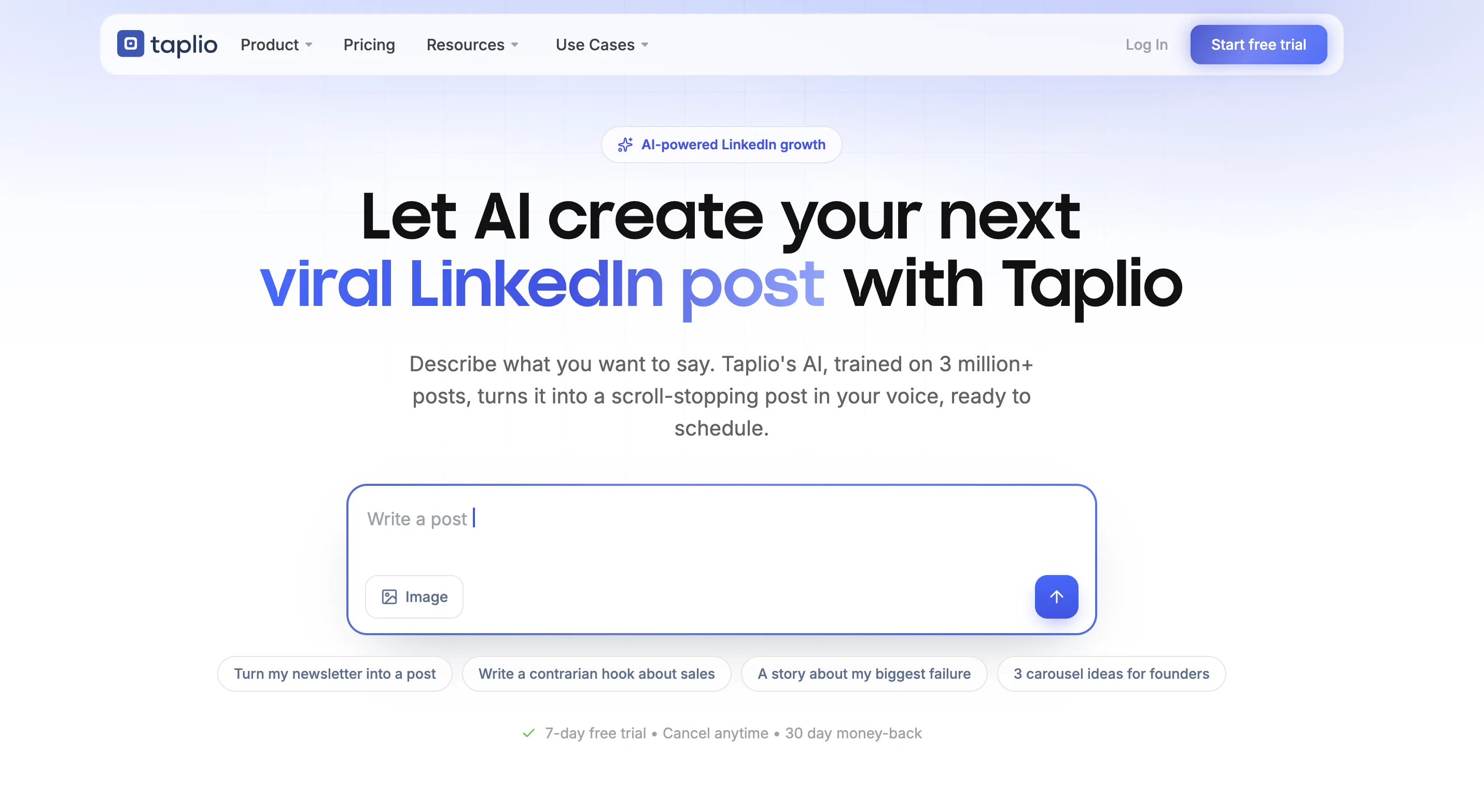 Taplio website