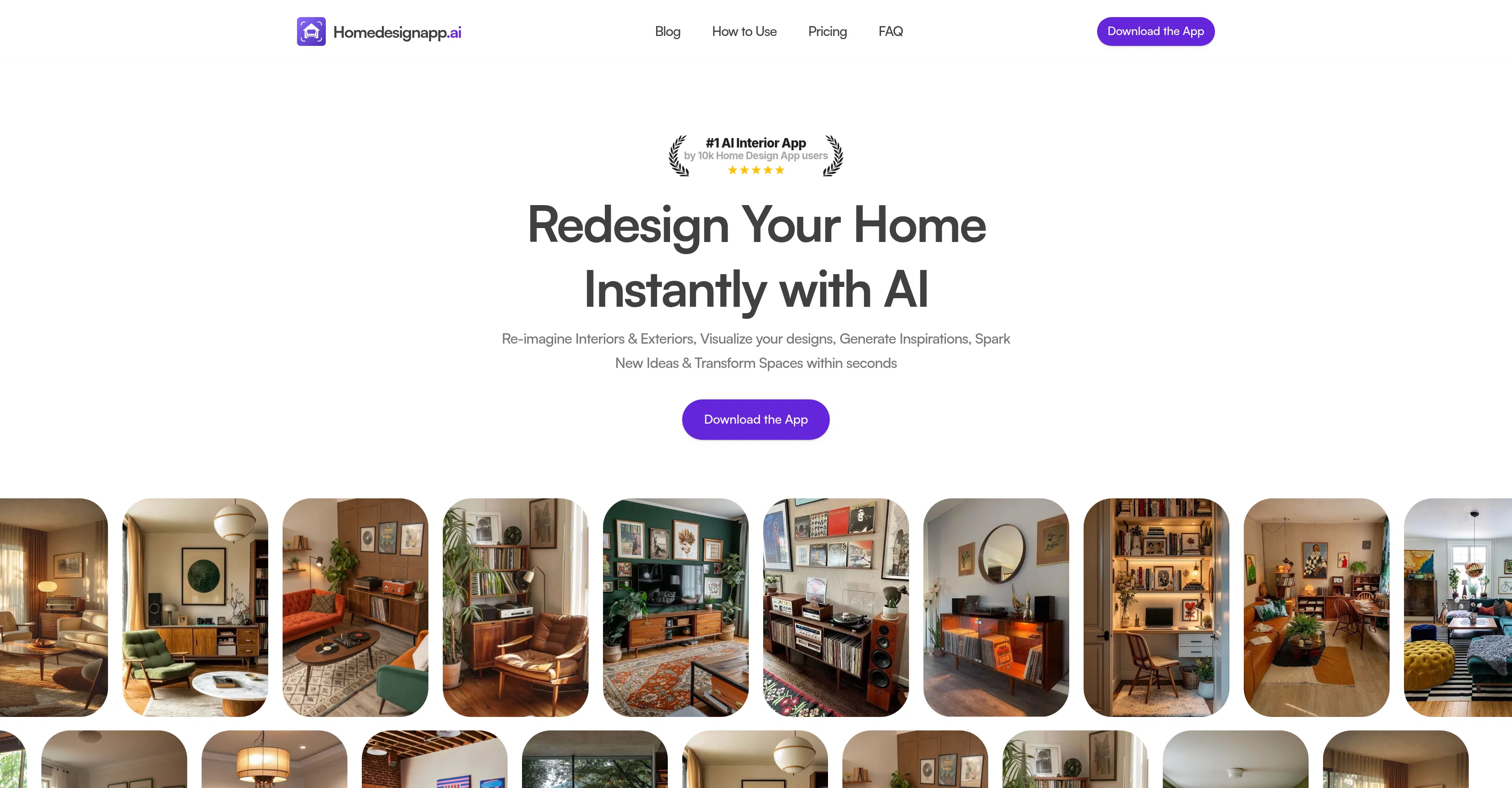 Home Design AI website