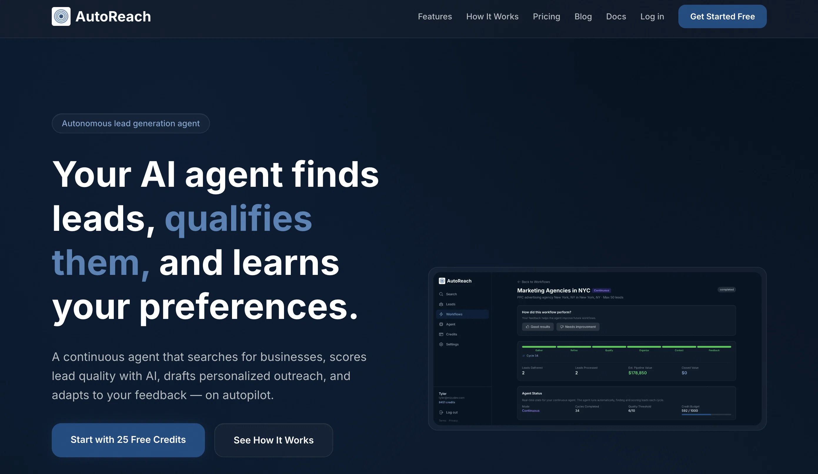 AutoReach website