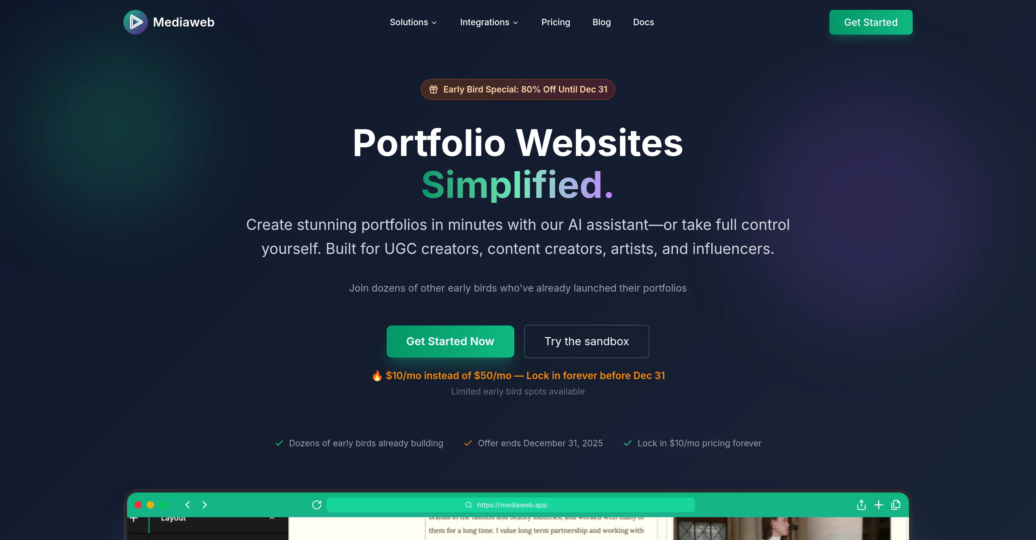 Mediaweb website