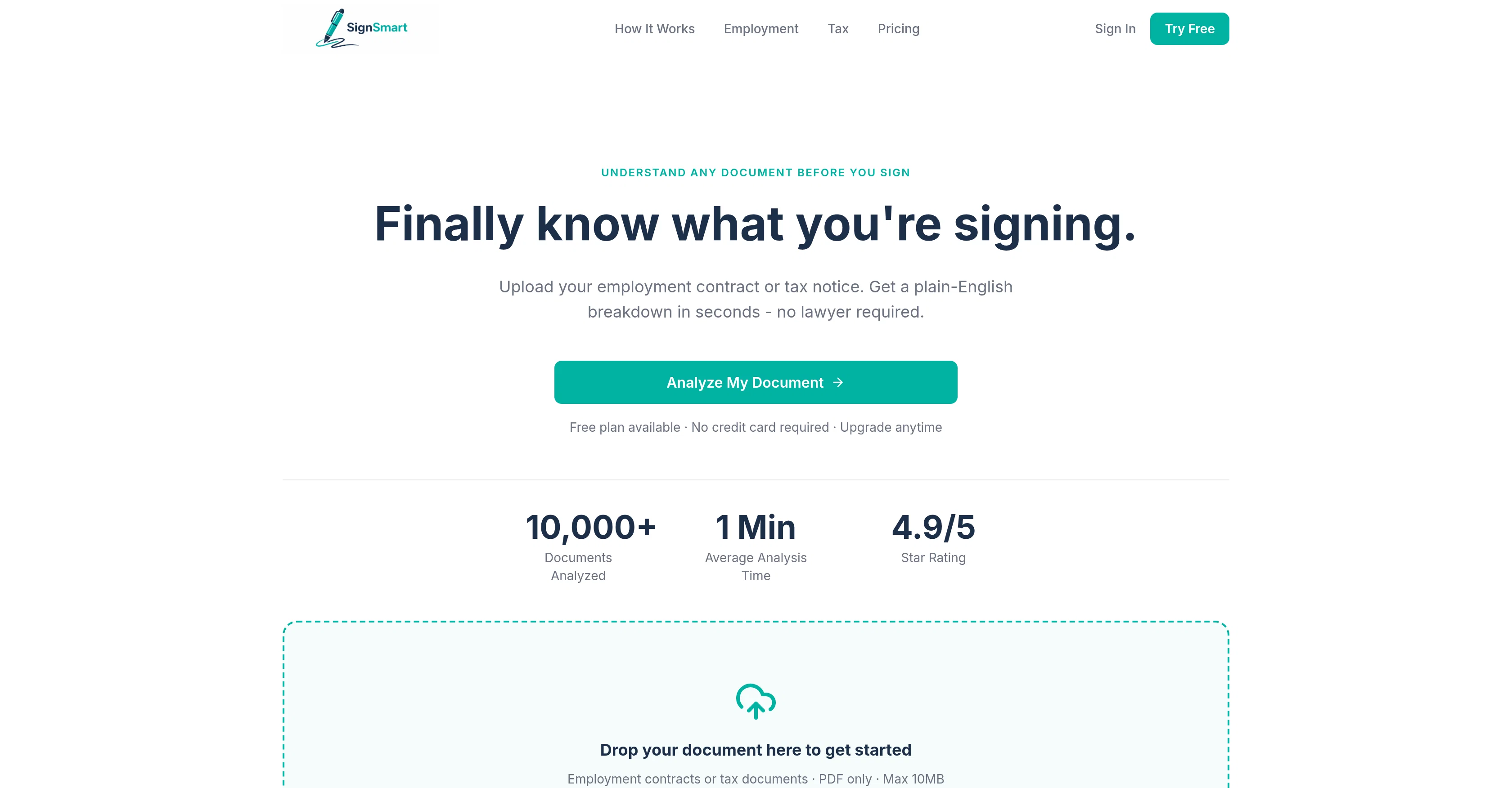 SignSmart website