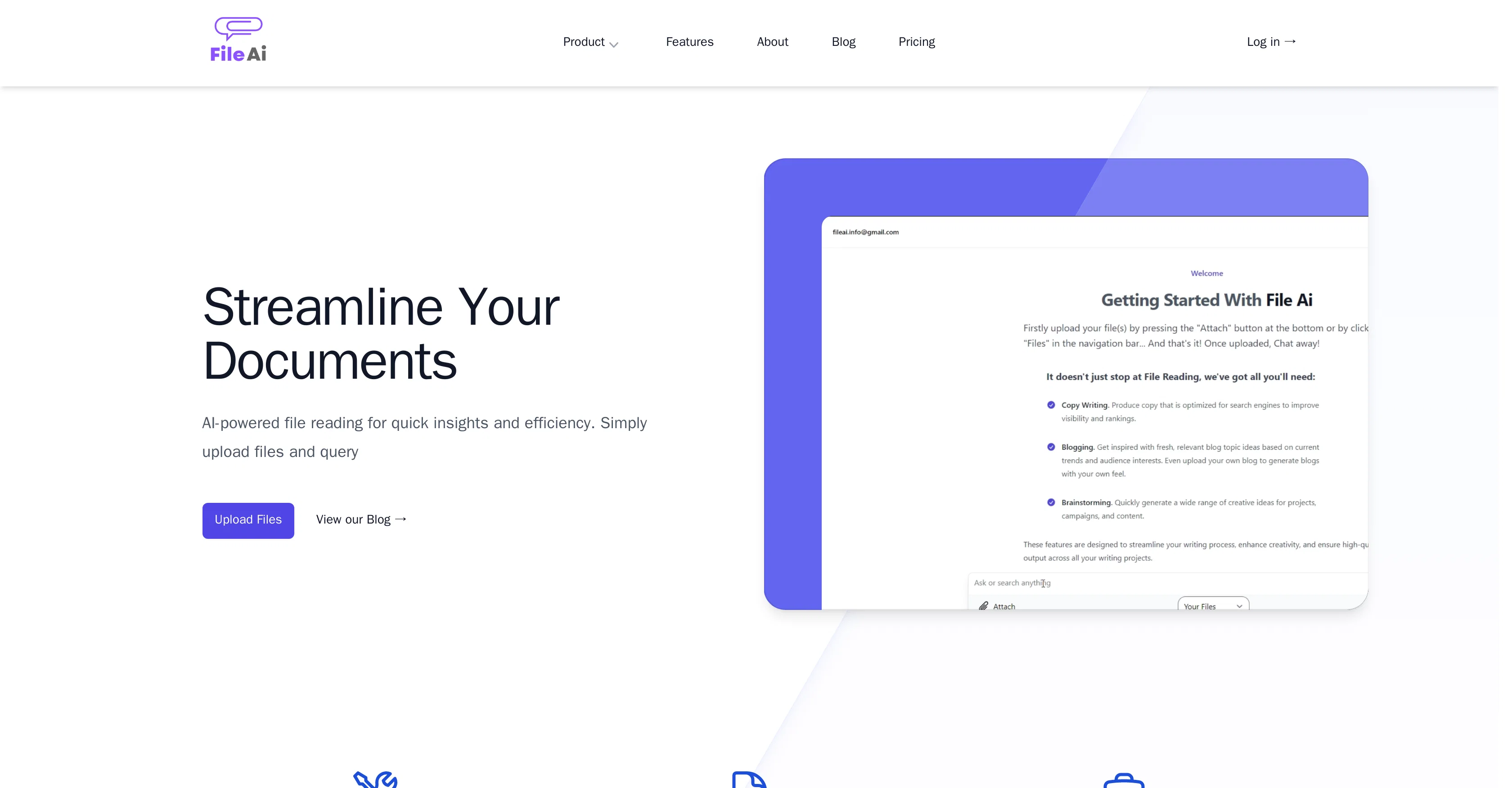 FileAI website