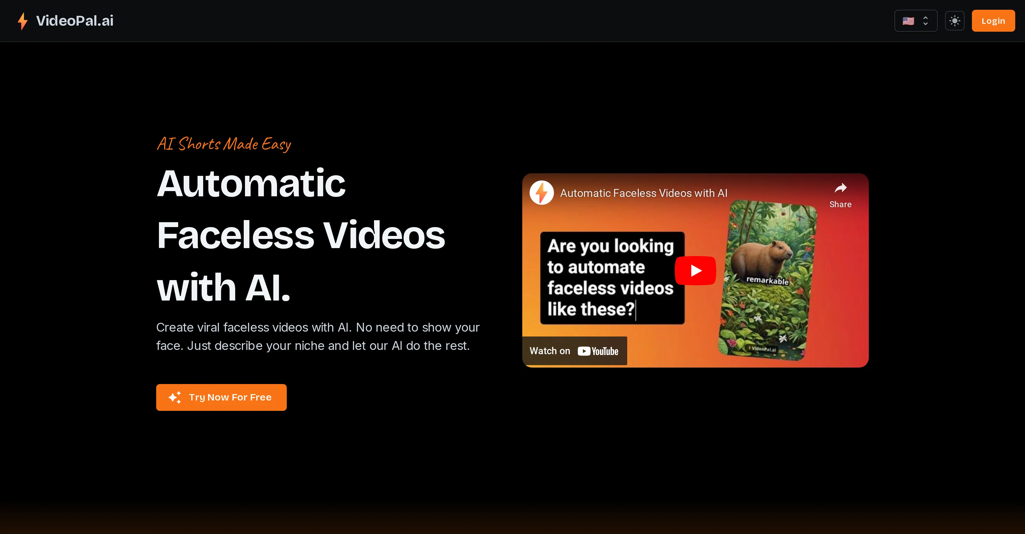 VideoPal AI website